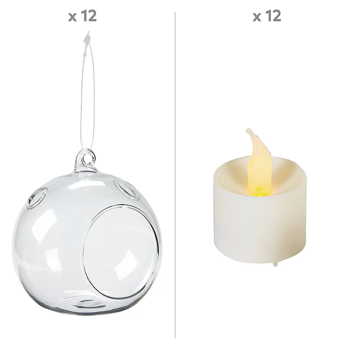 Discount Hanging Globes With Battery-Operated Votives Decorating Kit - 24 Pc. Halloween Fun Kits