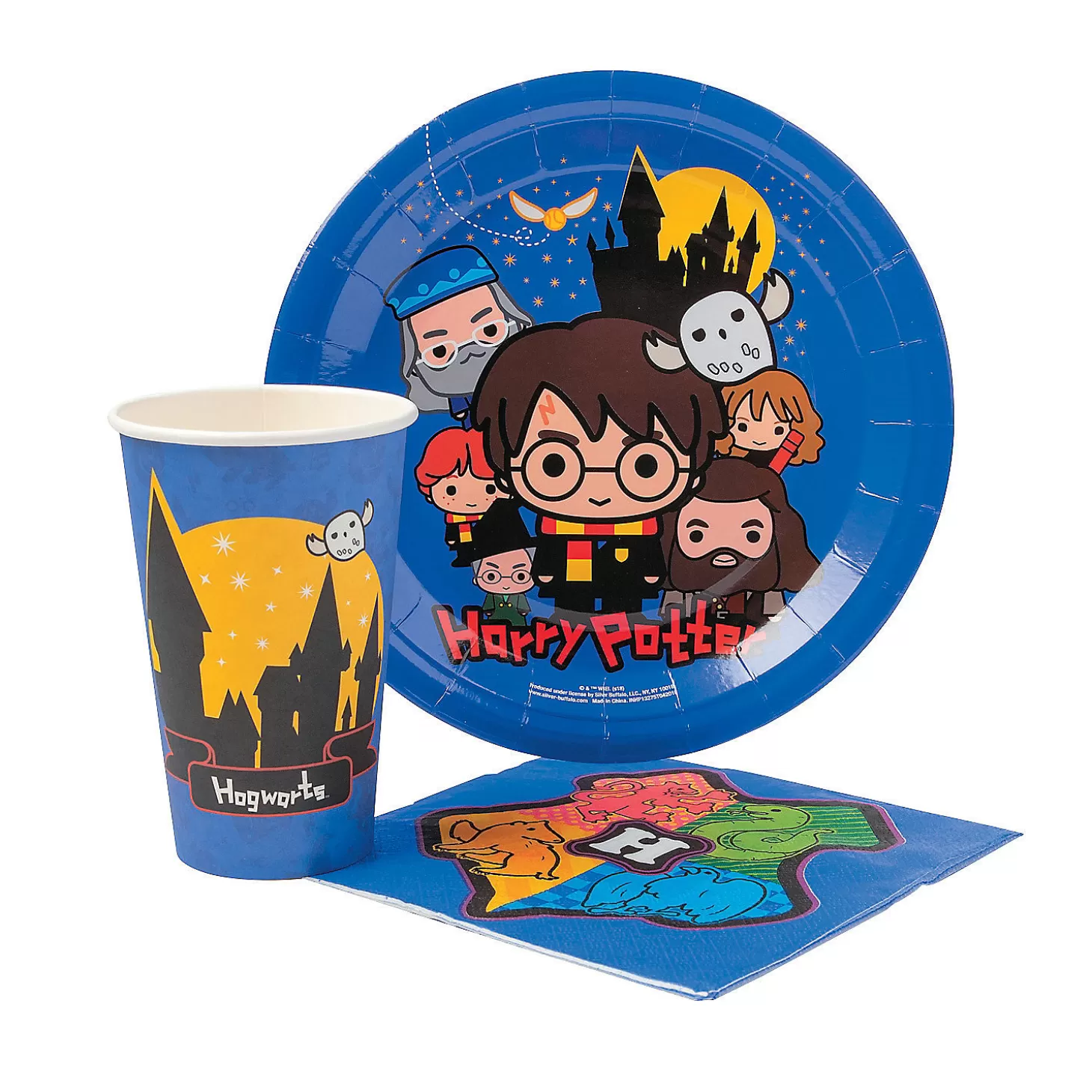 Sale Harry Potter™ Chibi Cartoon Tableware Kit For 20 Halloween Fun Kits