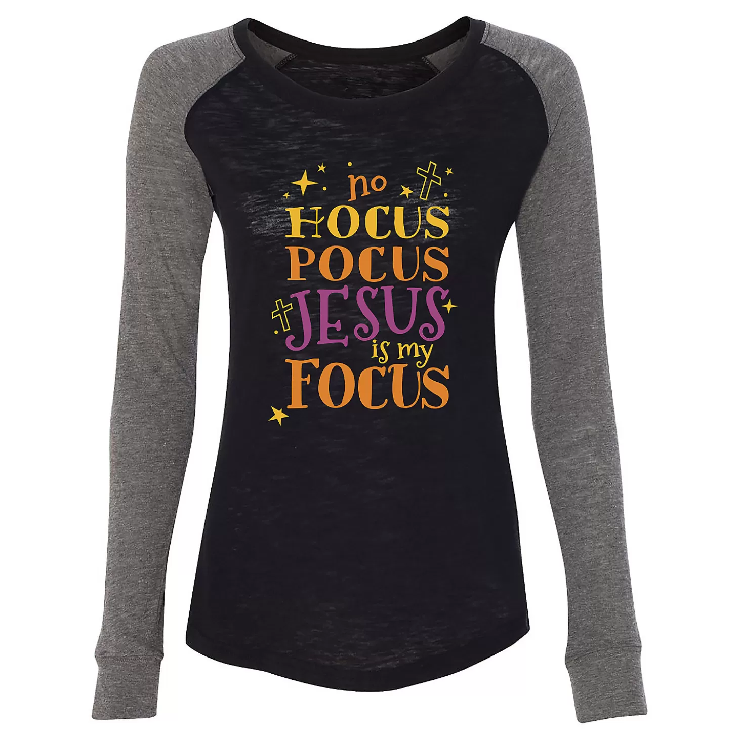 Online Hocus Pocus Jesus Is My Focus Women's T-Shirt Religious Halloween