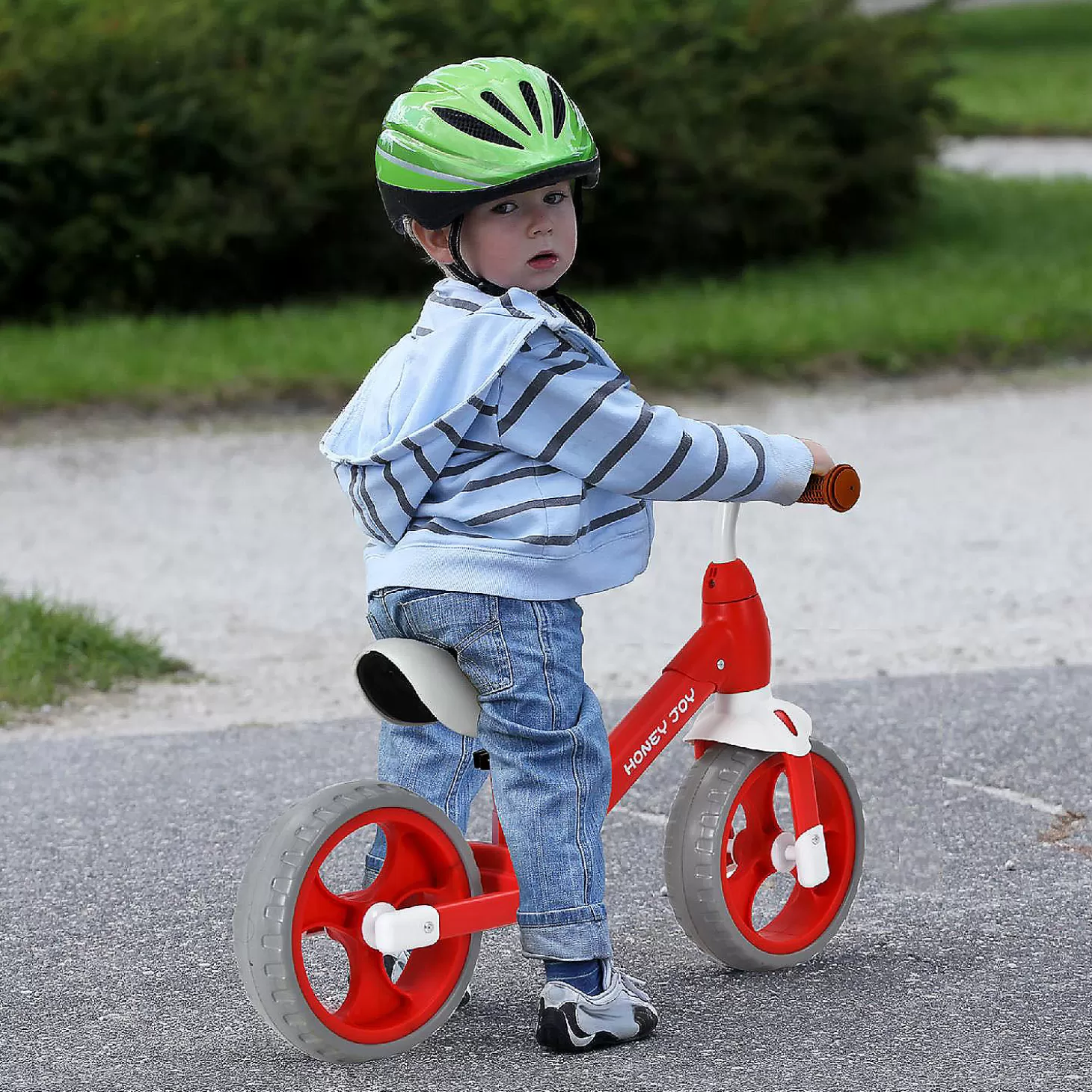 Discount Honey Joy Toddler Balance Bike W/ Feetrests For 2-5 Yr Red Riding Toys