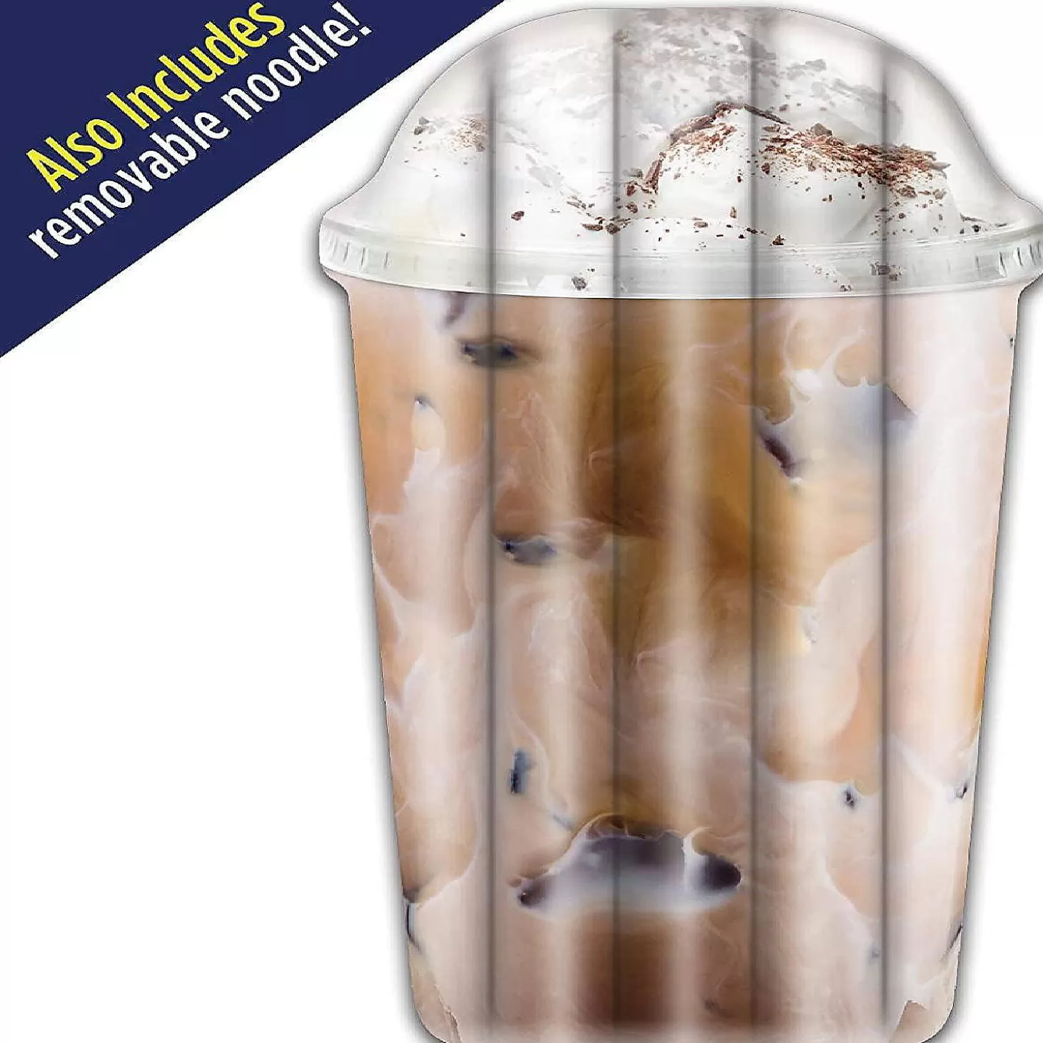 Discount Iced Coffee Water Float & Noodle 2-In-1 Pool Blow Up Inflatable Raft Mighty Mojo Water Toys