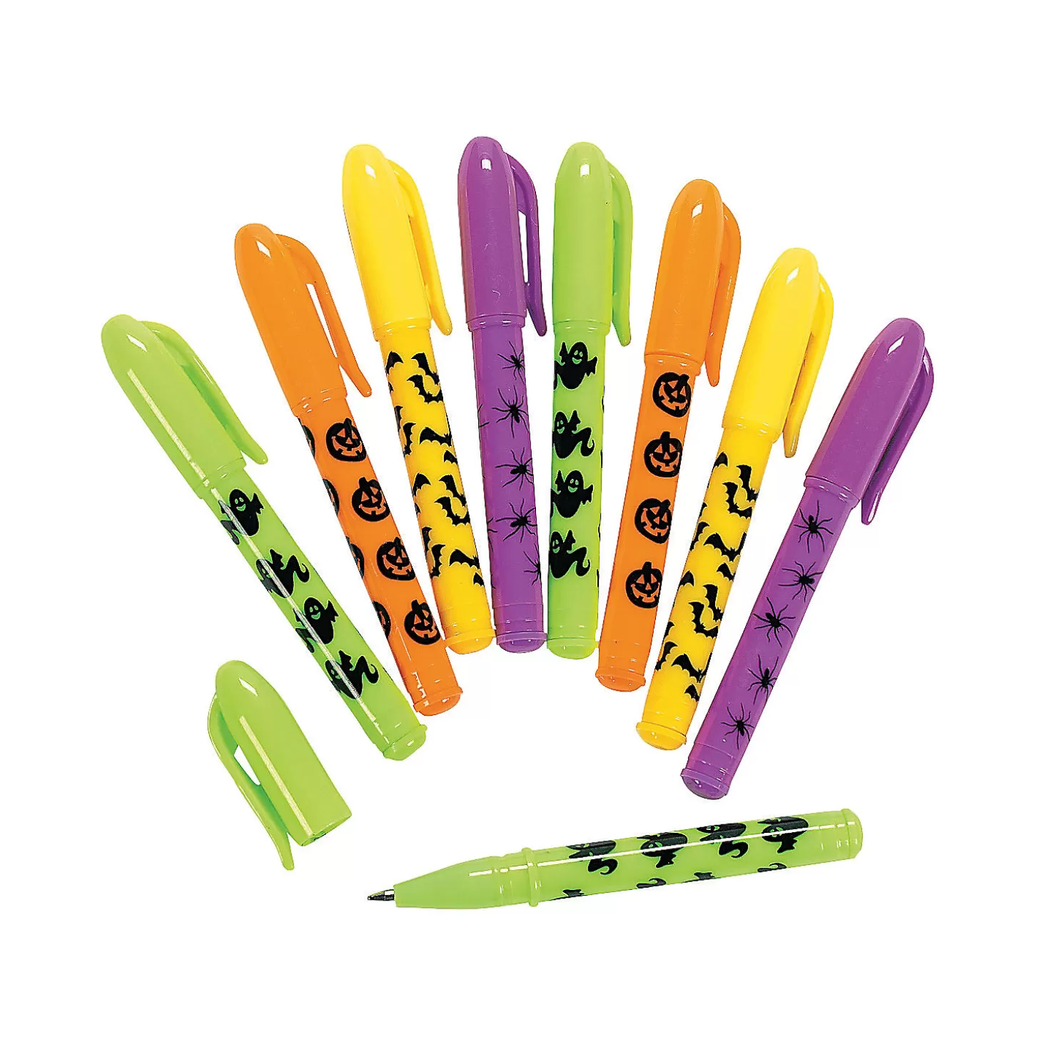 Cheap Iconic Halloween Mini Pens - 24 Pc. Boo Bags