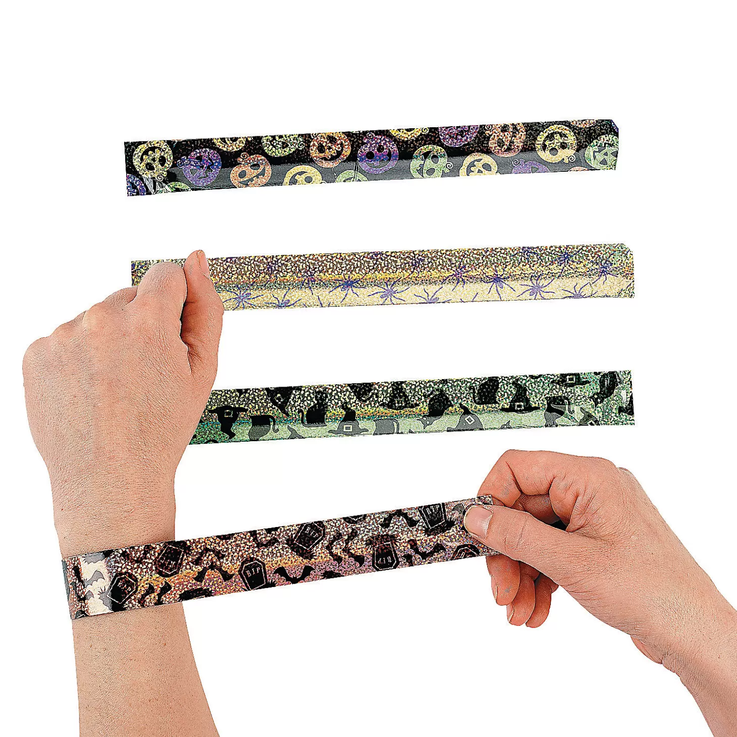 Best Sale Iconic Halloween Slap Bracelets - 12 Pc. Halloween Apparel & Accessories