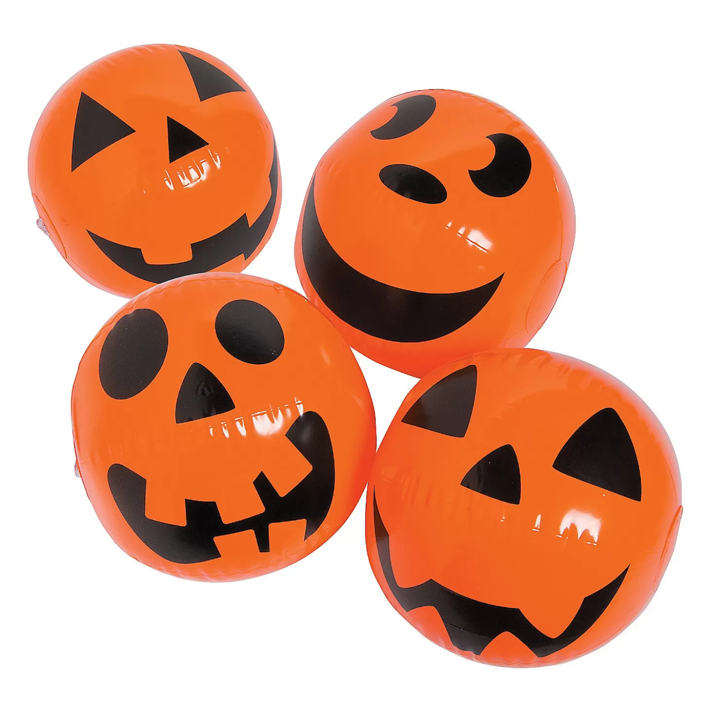 Outlet Inflatable 11" Jack-O'-Lantern Medium Beach Balls - 12 Pc. Balls