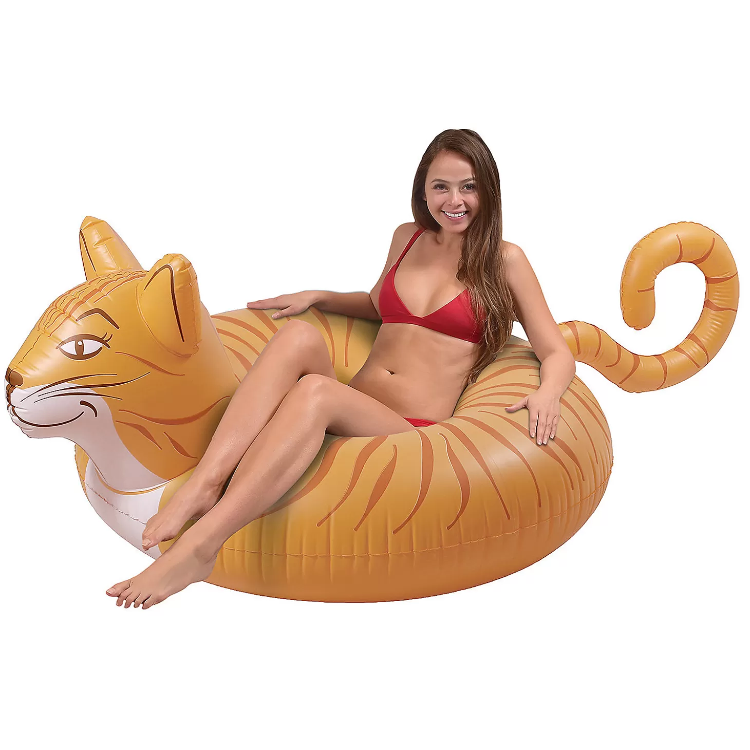 Shop Inflatable Gofloats™ Meowzers Cat Tube Raft Water Toys