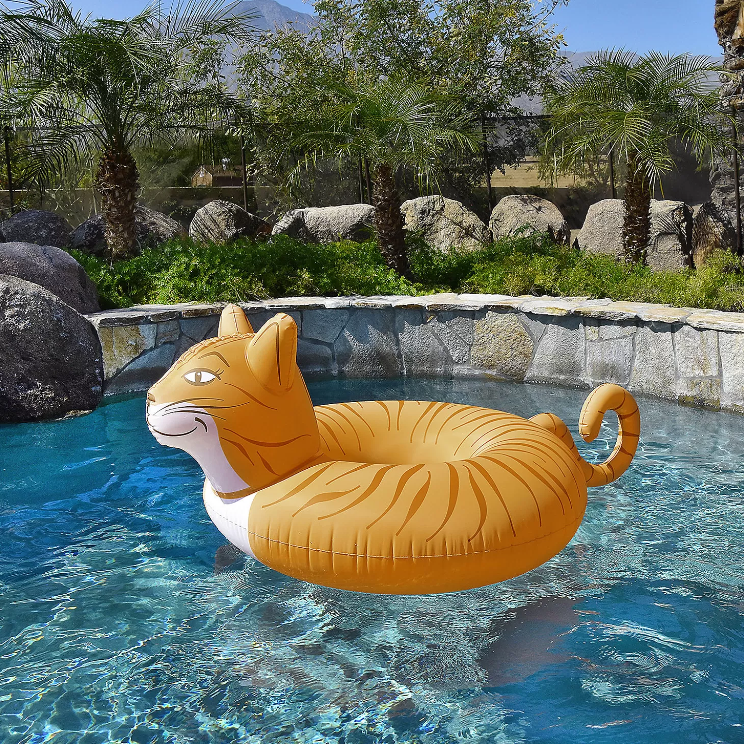 Shop Inflatable Gofloats™ Meowzers Cat Tube Raft Water Toys