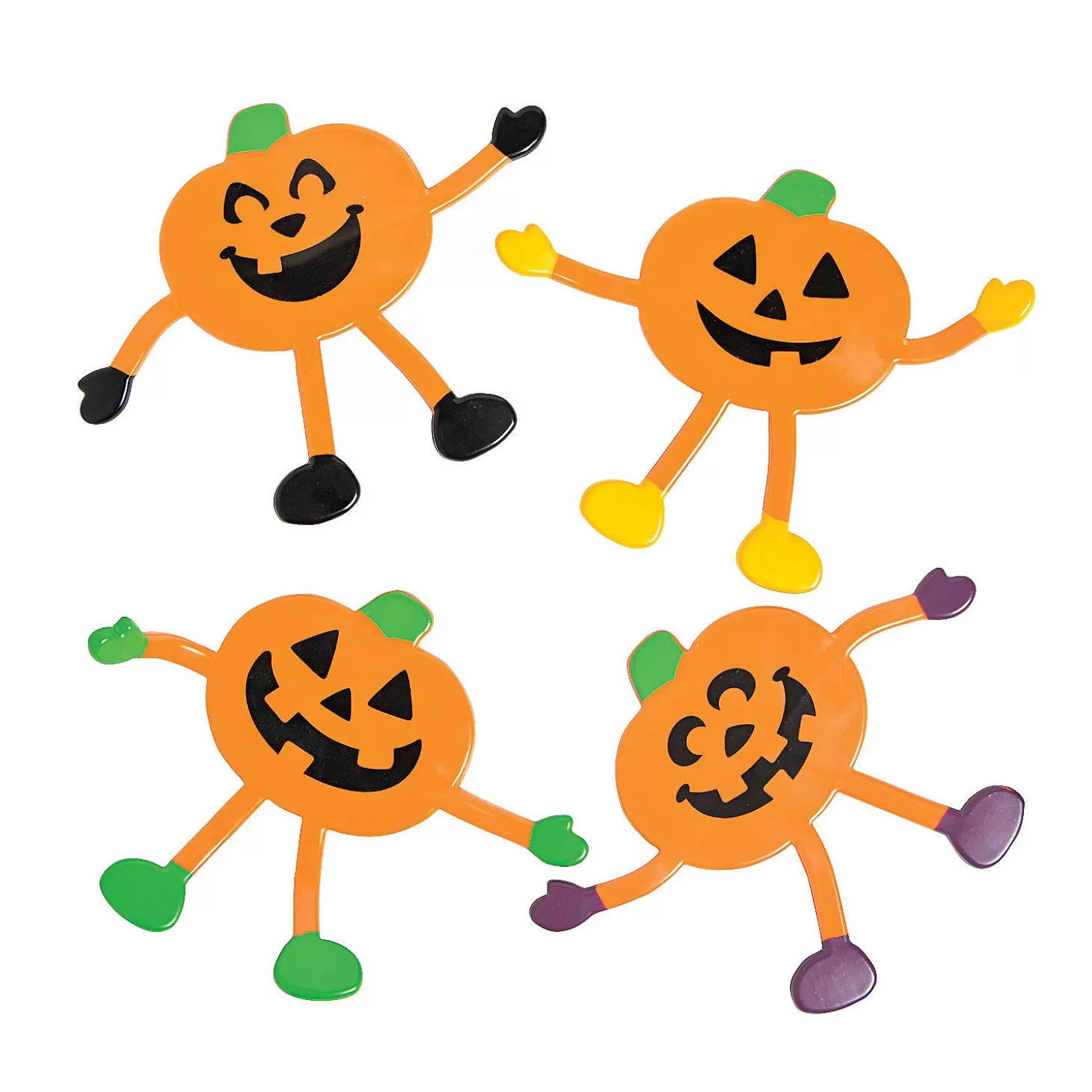 Clearance Jack-O'-Lantern Bendables - 24 Pc. Boo Bags