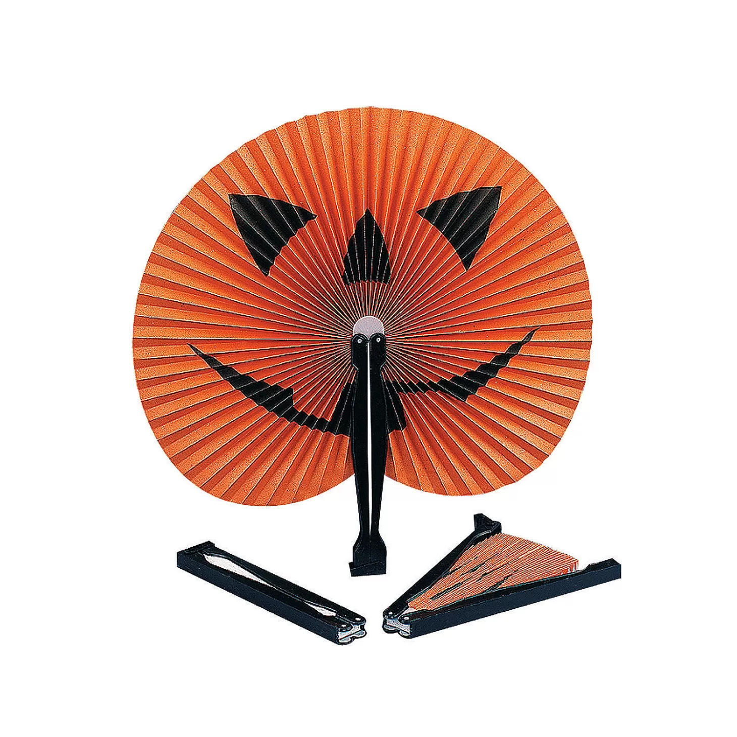 Sale Jack-O'-Lantern Folding Hand Fans - 12 Pc. Halloween Apparel & Accessories