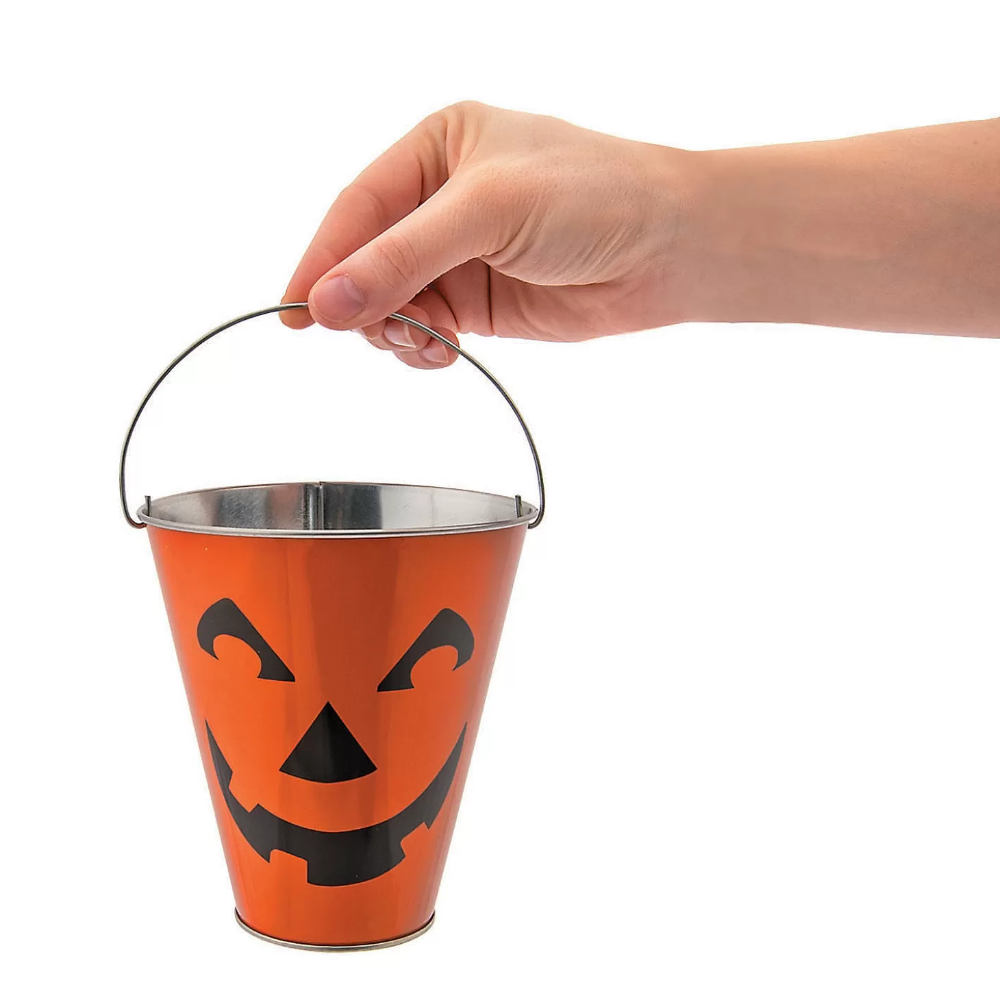 Sale Jack-O'-Lantern Galvanized Pails - 12 Pc. Halloween Bags