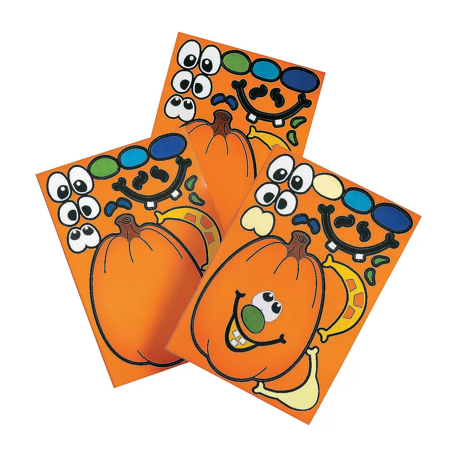 Outlet Jack-O'-Lantern Sticker Sheets - 12 Pc. Boo Bags