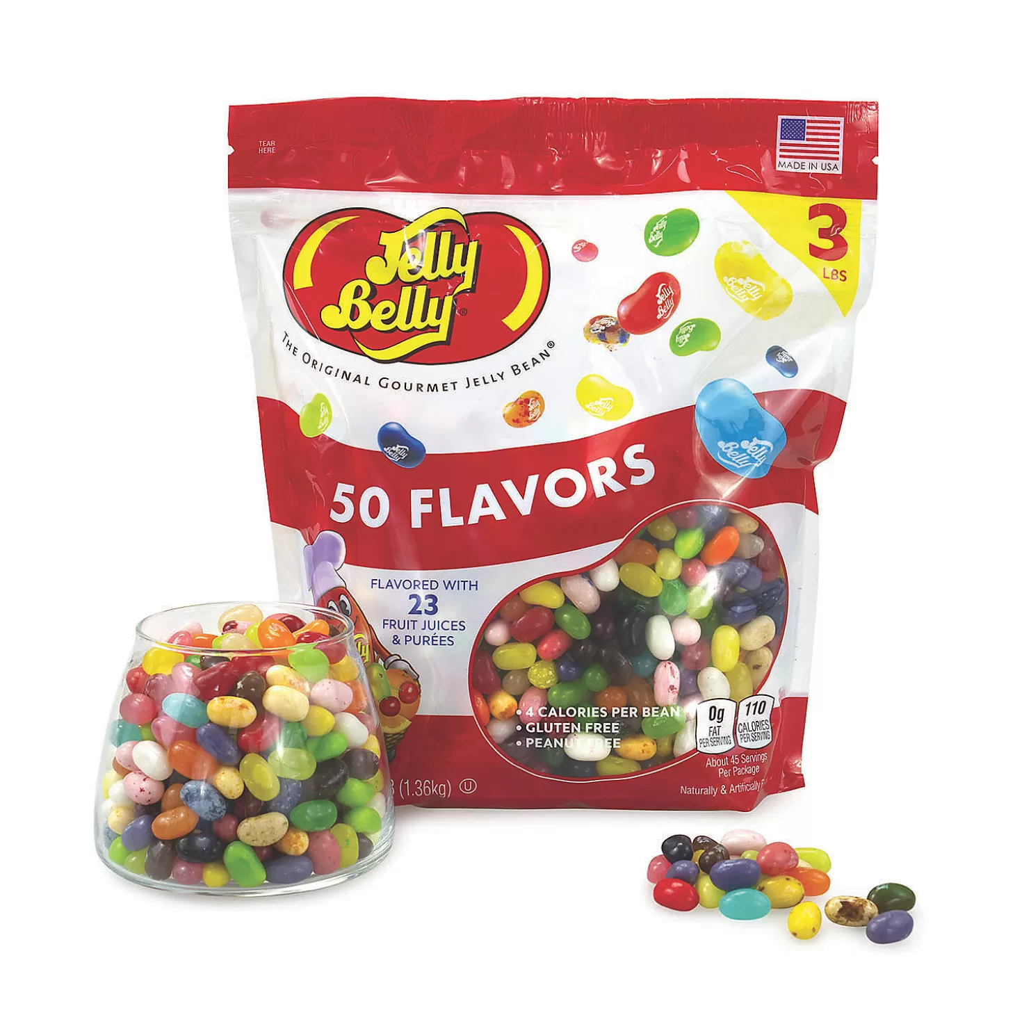 Best Jelly Belly 50 Flavors Jelly Beans Assortment, 3 Lb Bulk Halloween Supplies