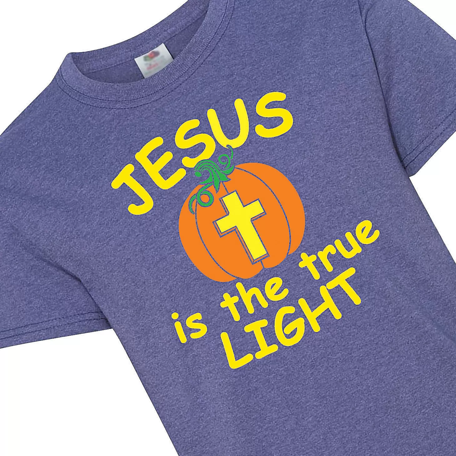 Hot Jesus Is The True Light Youth T-Shirt Religious Halloween