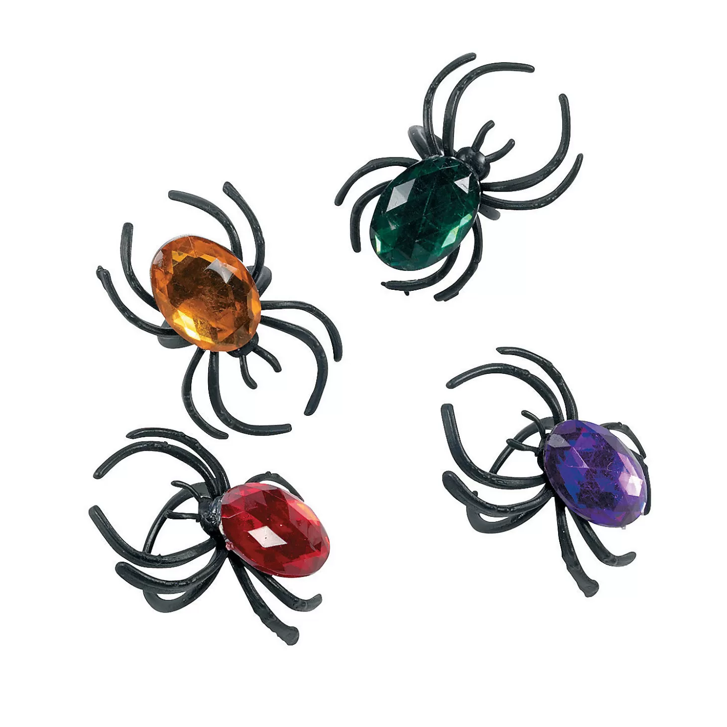 Flash Sale Jewel Spider Rings - 24 Pc. Halloween Apparel & Accessories