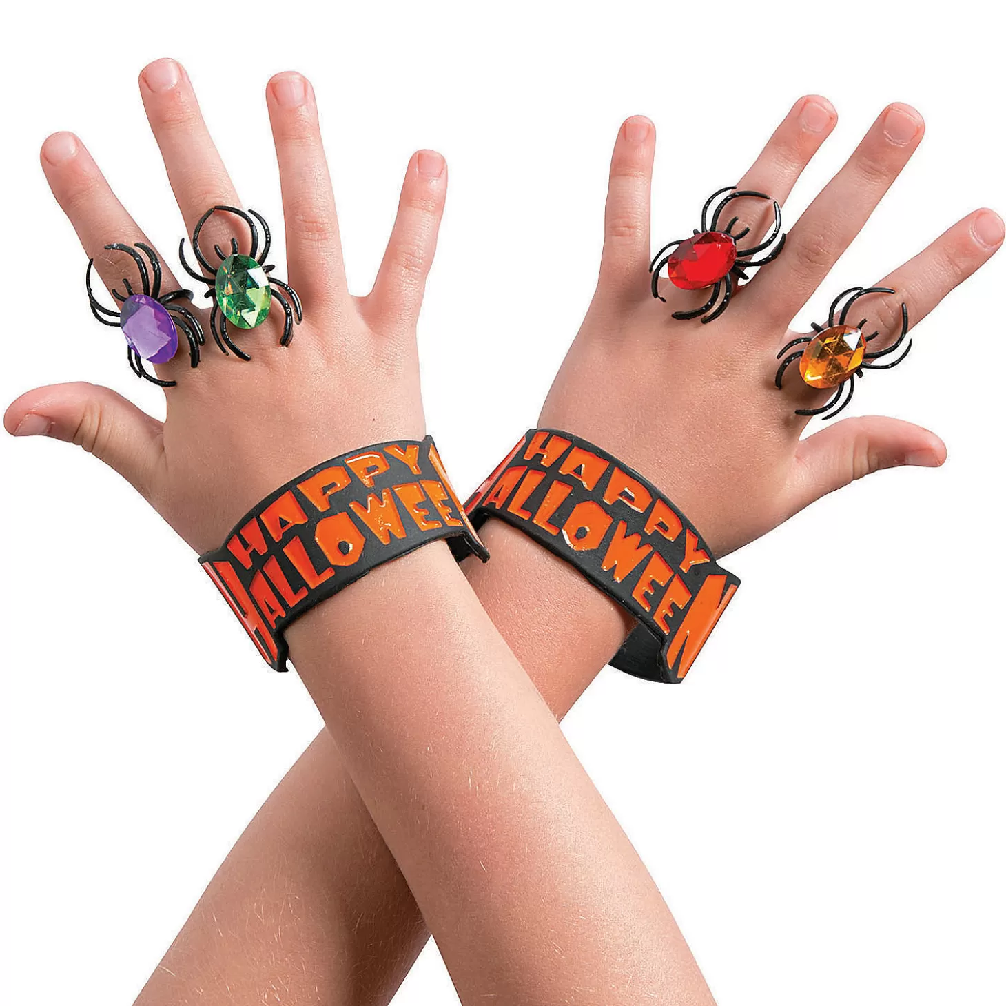 Flash Sale Jewel Spider Rings - 24 Pc. Halloween Apparel & Accessories