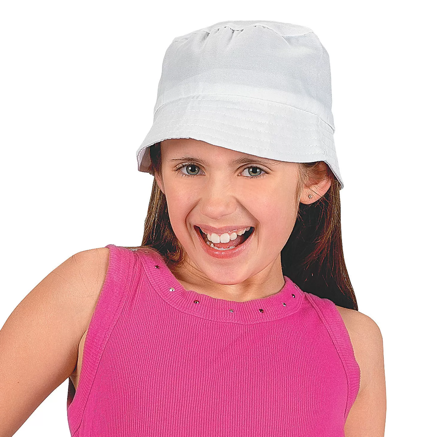 Sale Kids' Diy White Bucket Hats - 12 Pcs. Diy Adult Crafts