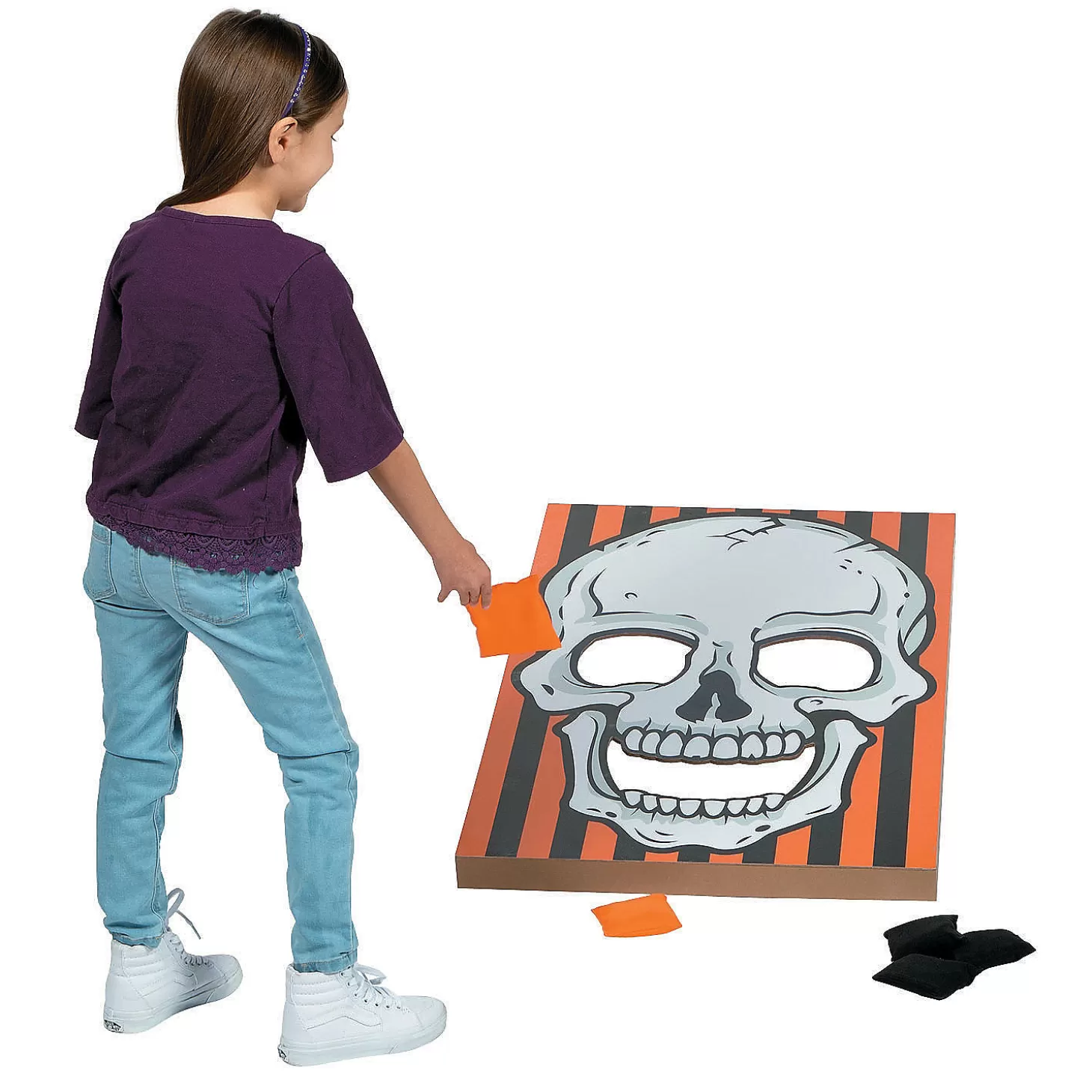 Sale Large Halloween Skull Bean Bag Toss Game Games & Activities