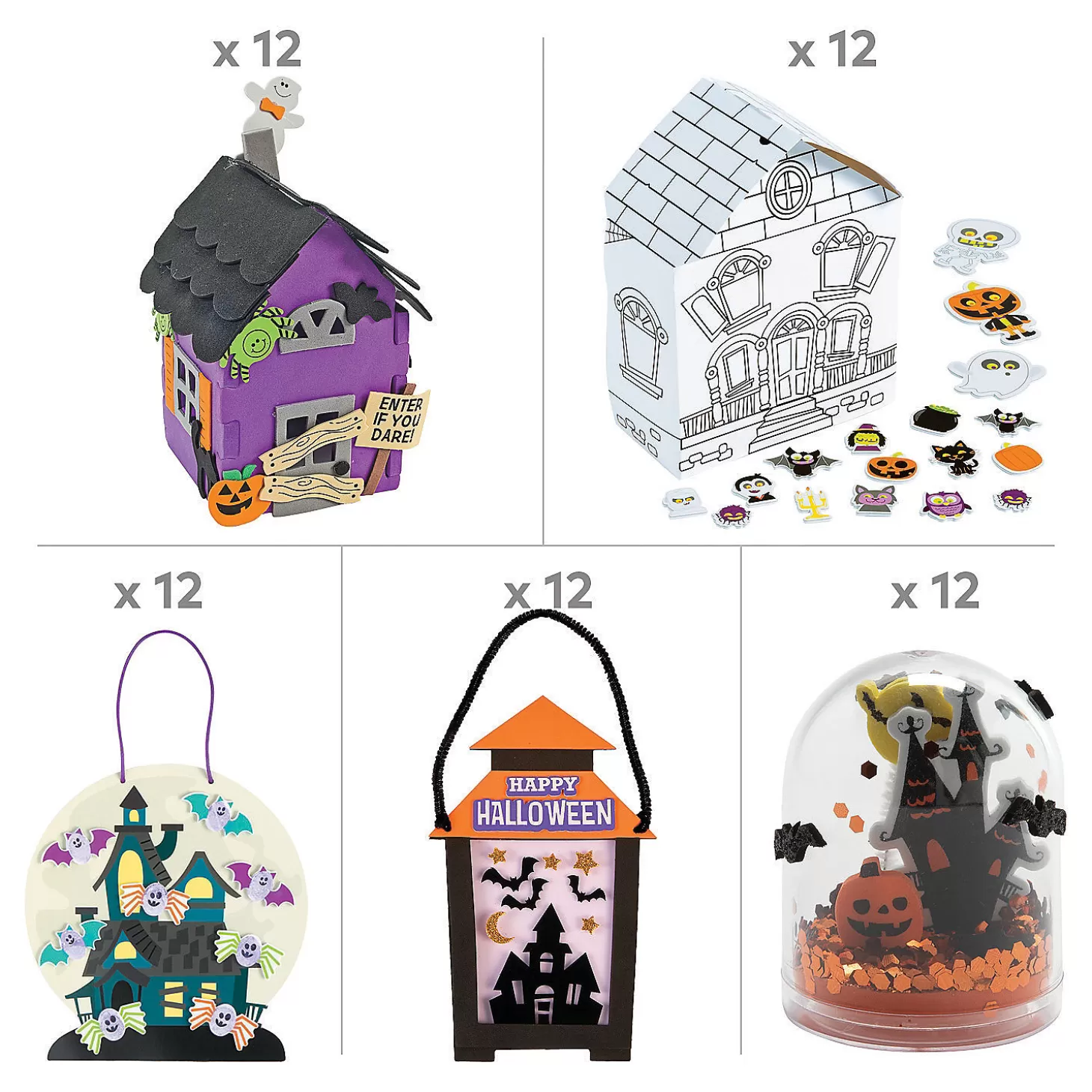 Best Let's Go To A Halloween Haunted House Craft Kit - Makes 60 Halloween Fun Kits