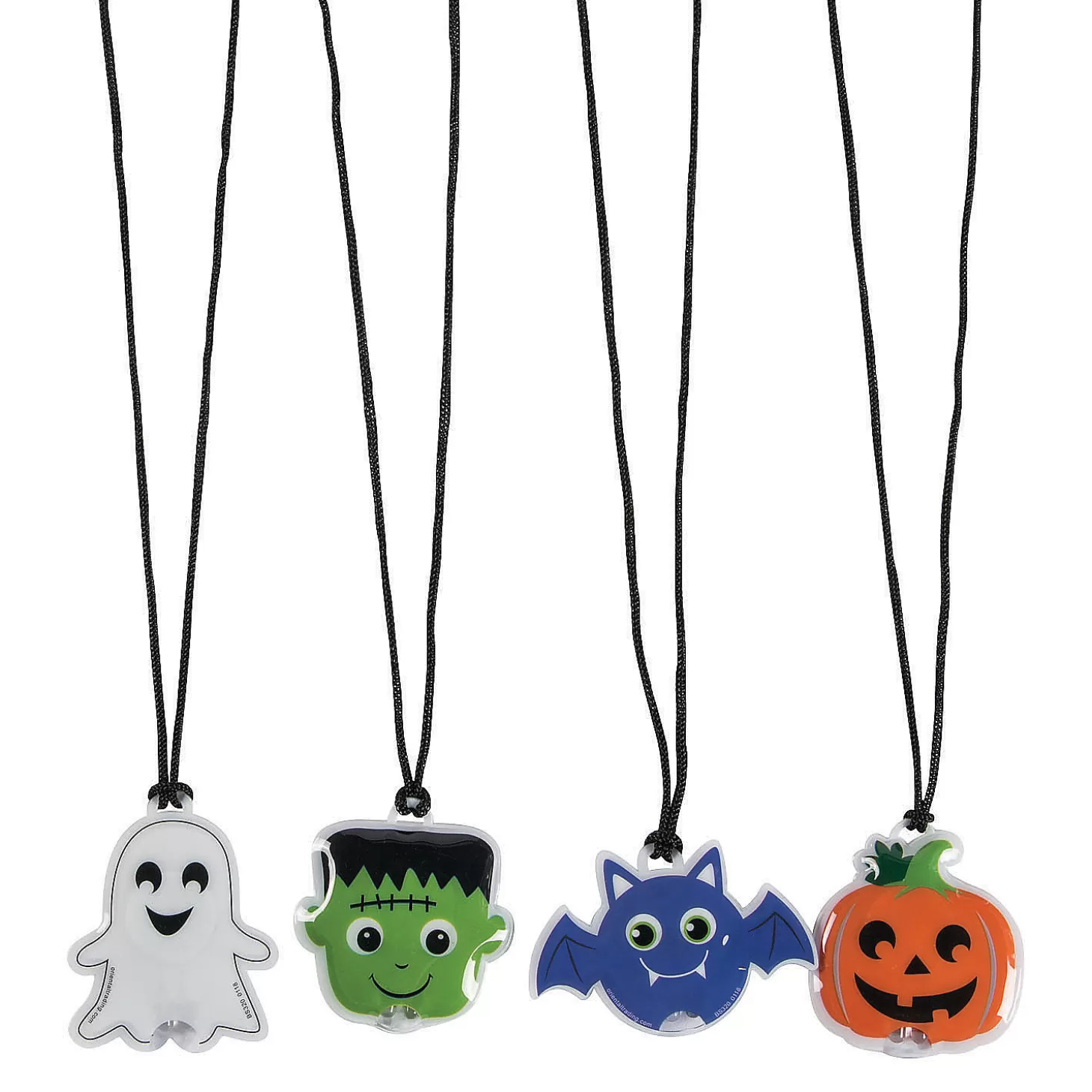 Cheap Light-Up Halloween Character Necklaces - 12 Pc. Halloween Apparel & Accessories