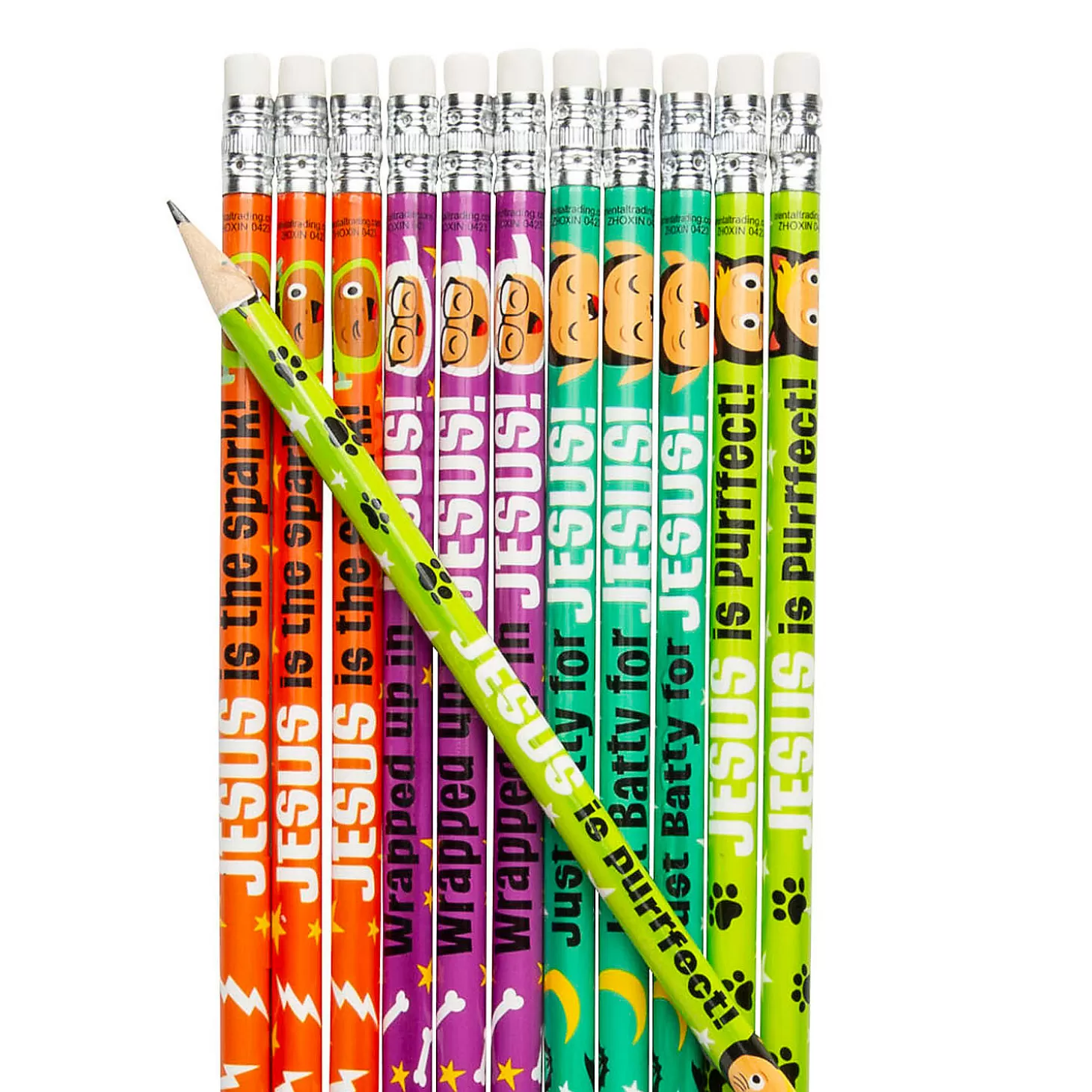 Best Little Boolievers Faith Pencils - 12 Pc. Religious Halloween