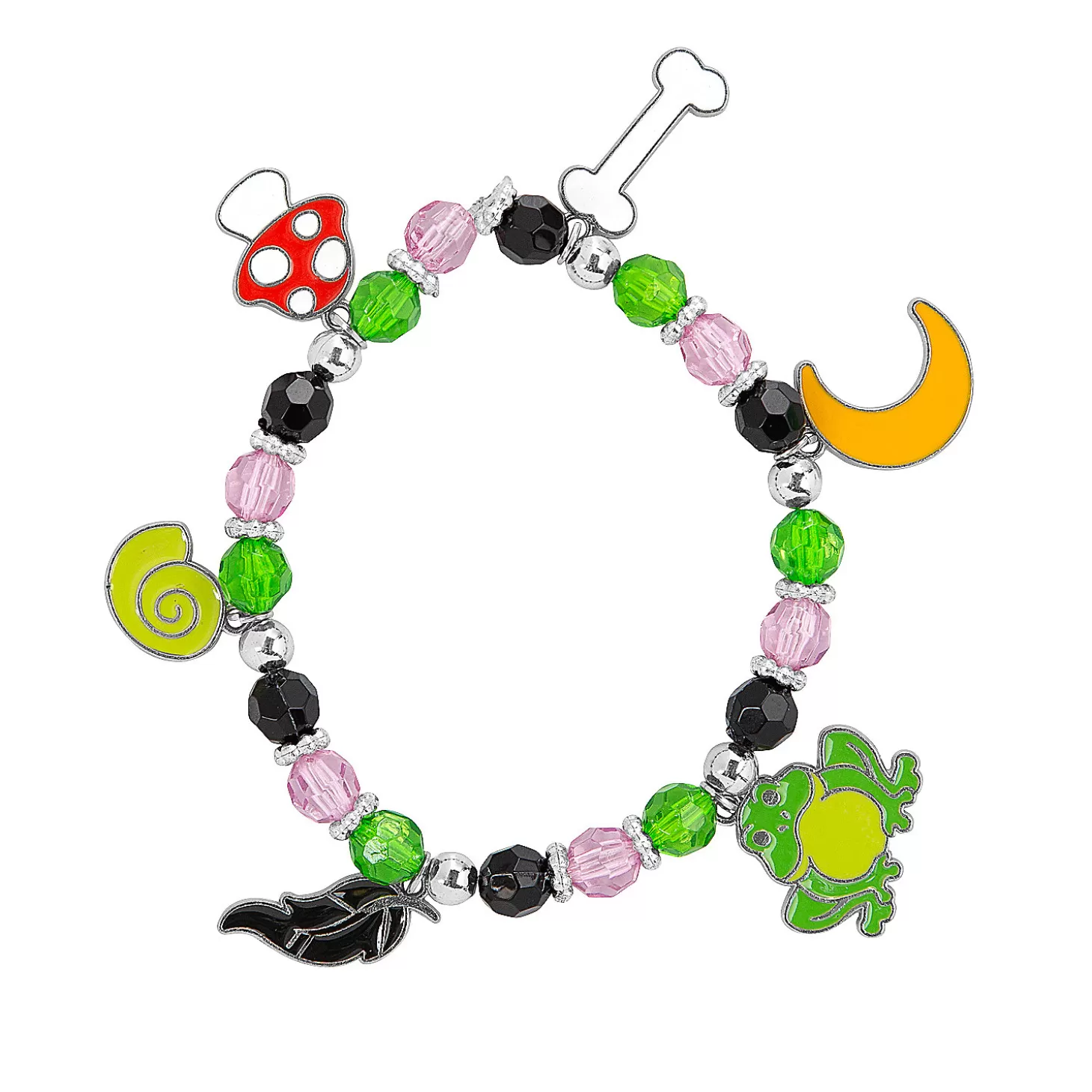 Clearance Magical Halloween Beaded Charm Bracelet Craft Kit - Makes 12 Diy Adult Crafts