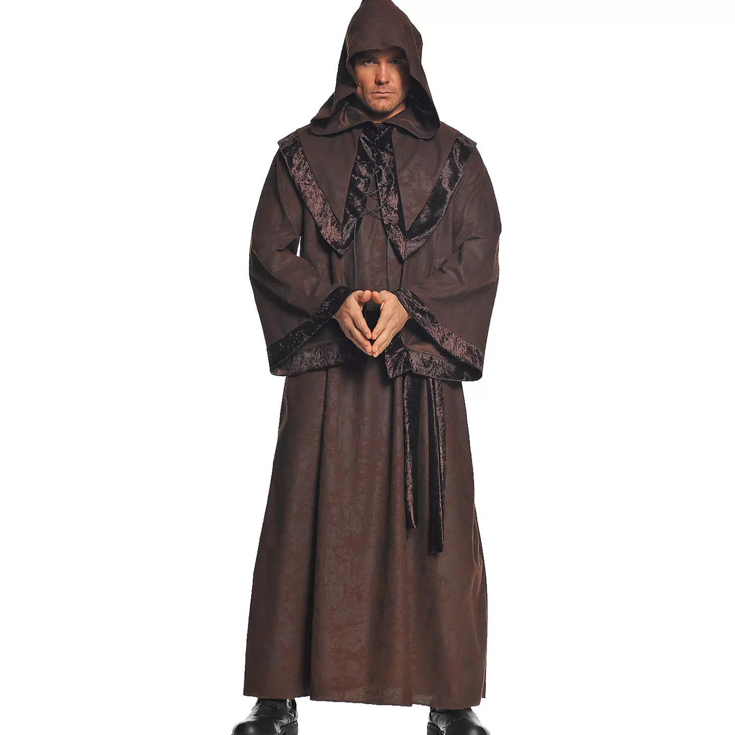 Fashion Men's Deluxe Monk Robe Religious Halloween