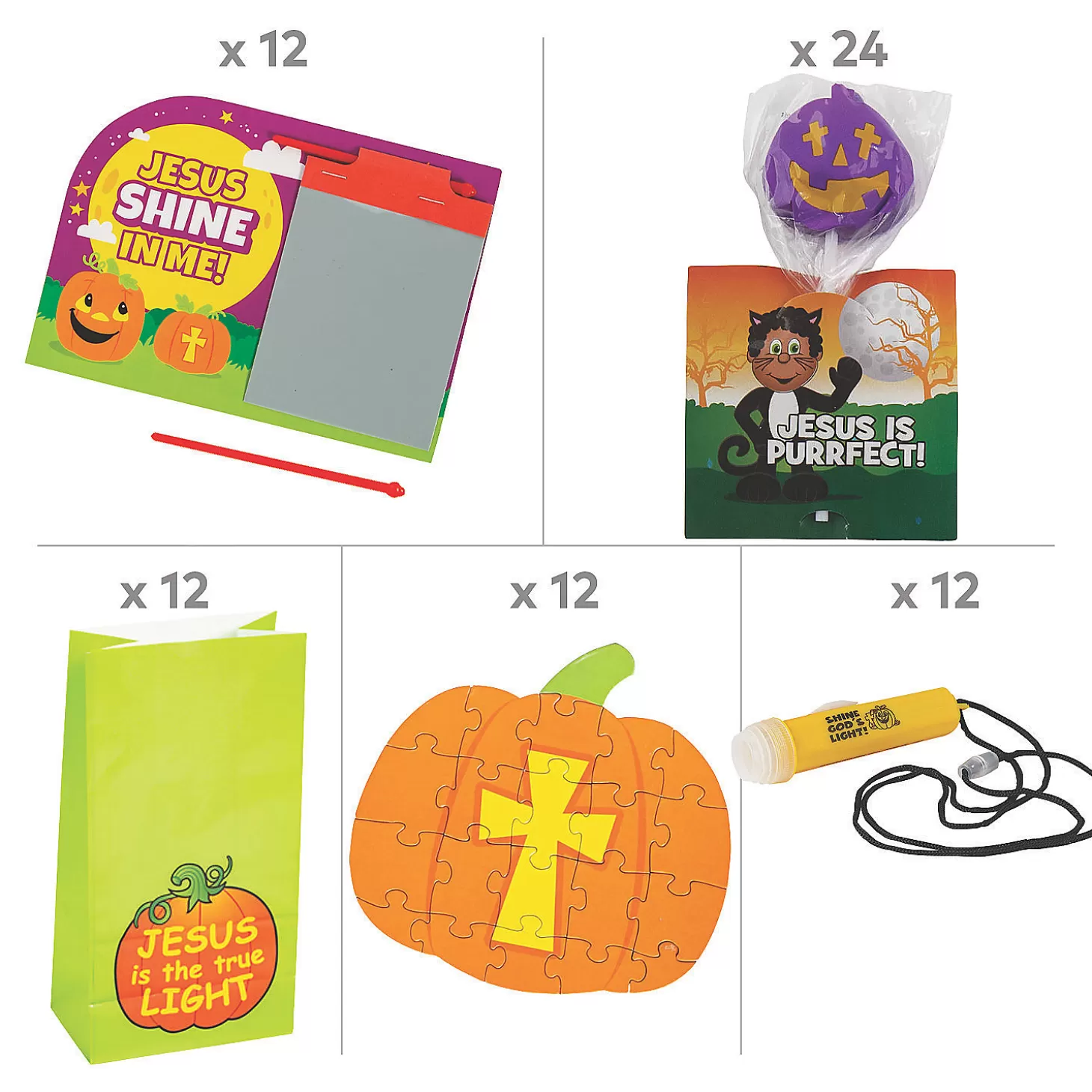 Online Mini Halloween Faith Boo Bag Kit For 12 Halloween Handouts