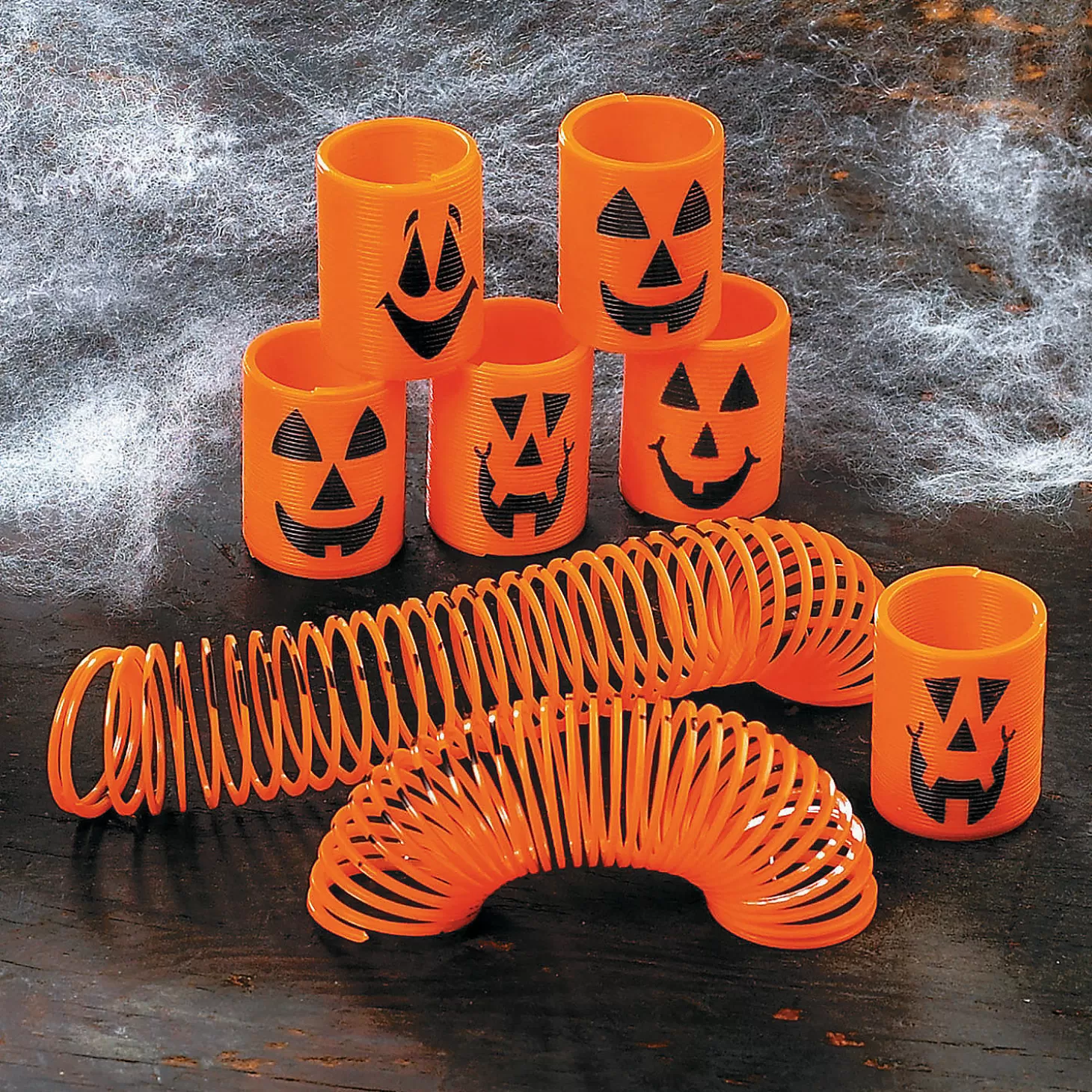 Discount Mini Jack-O'-Lantern Magic Springs - 12 Pc. Halloween Handouts