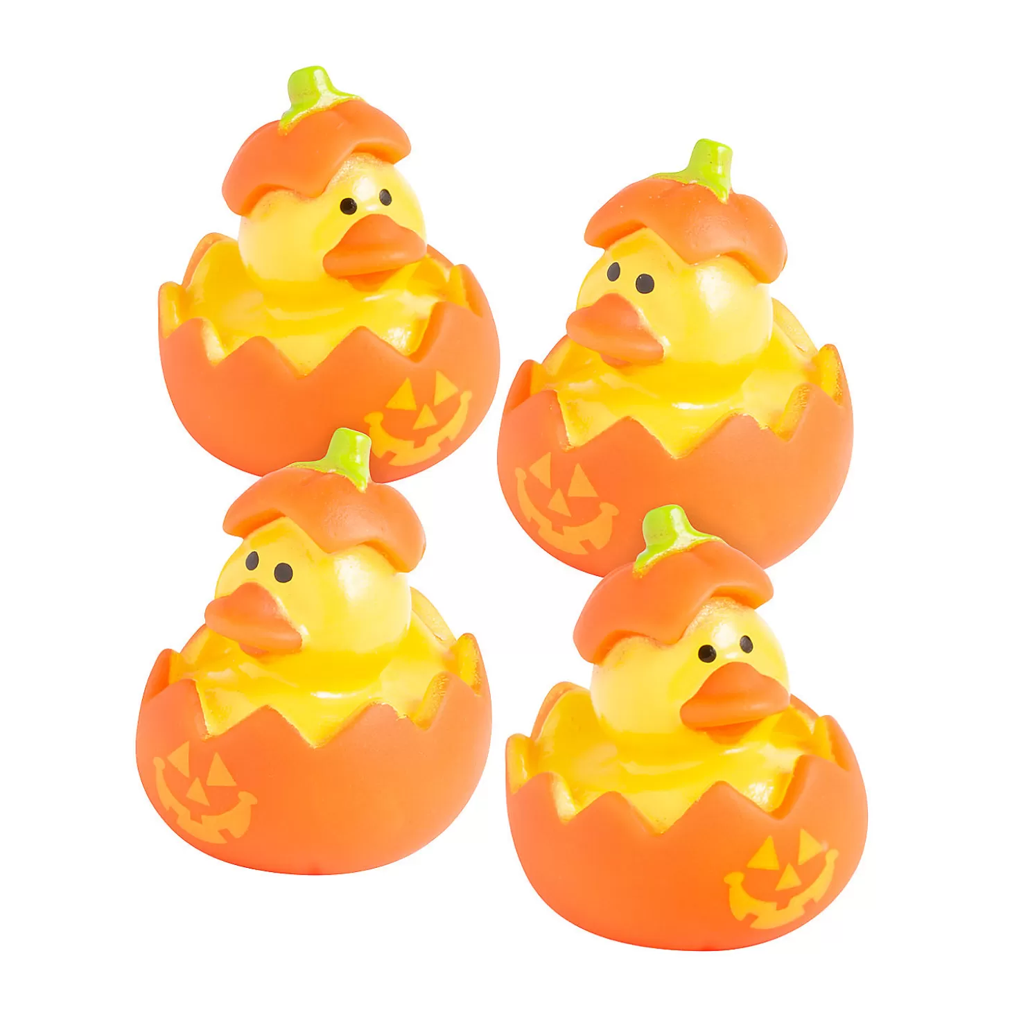 Best Mini Jack-O'-Lantern Rubber Ducks - 12 Pc. Halloween Handouts