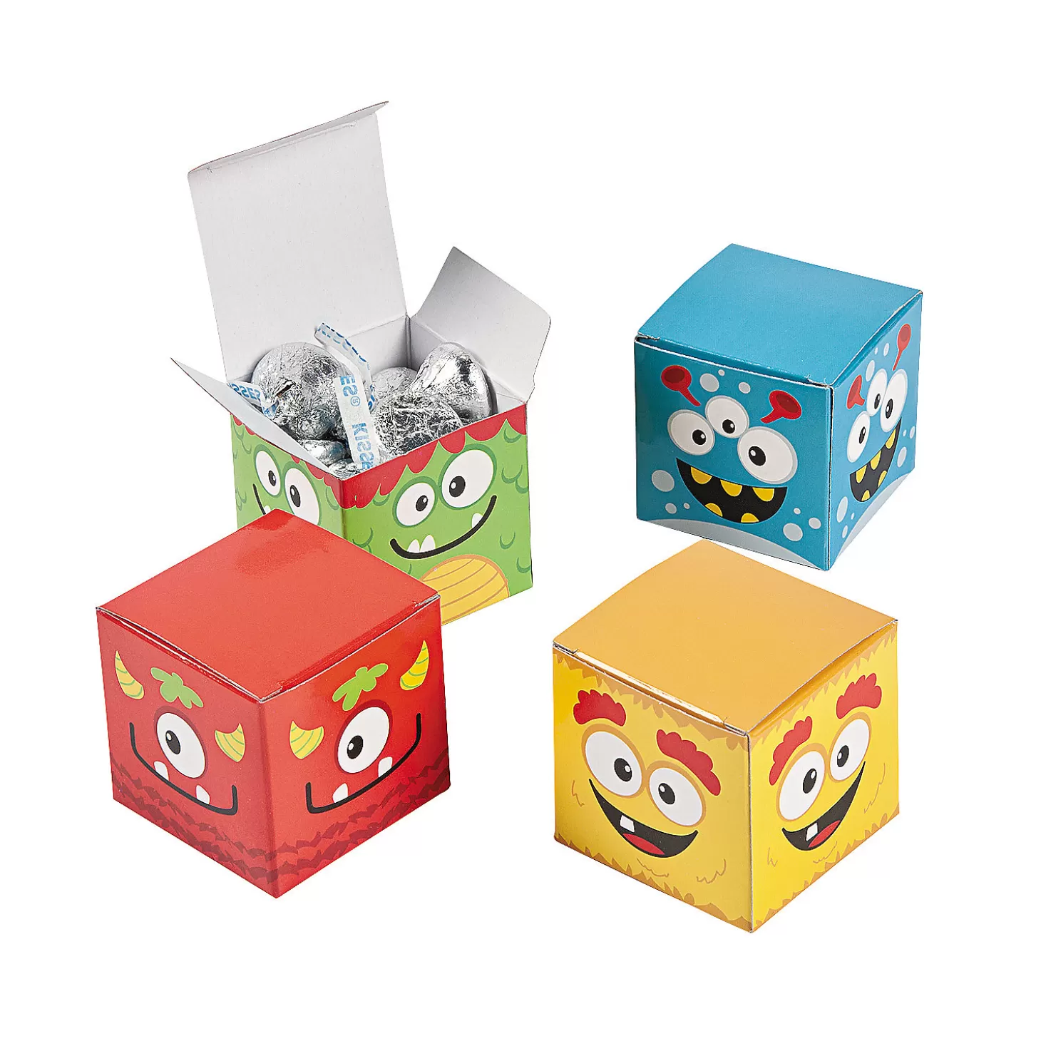 Outlet Mini Monster Gift Boxes - 24 Pc. Halloween Bags