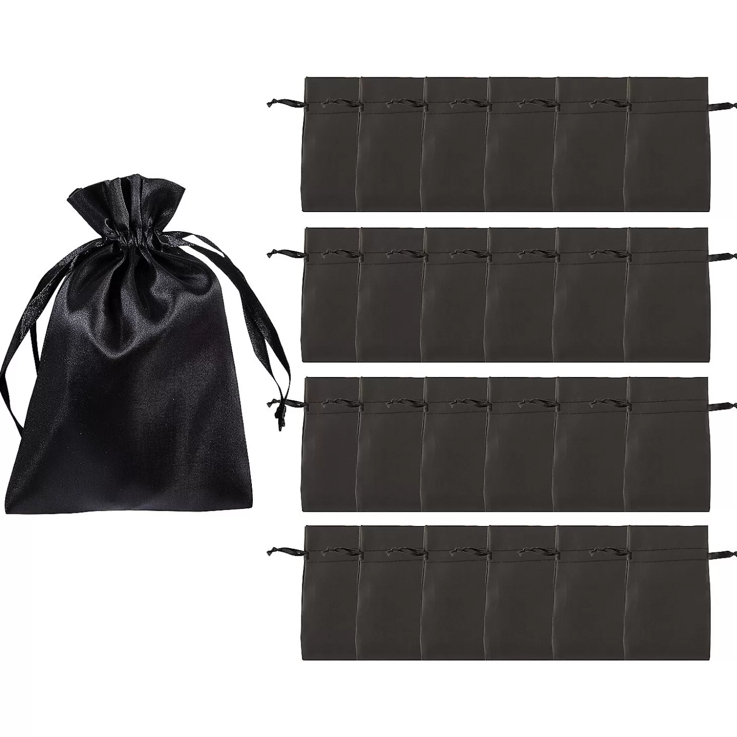 Flash Sale Mini Satin Drawstring Bags - 24 Pc. Halloween Bags