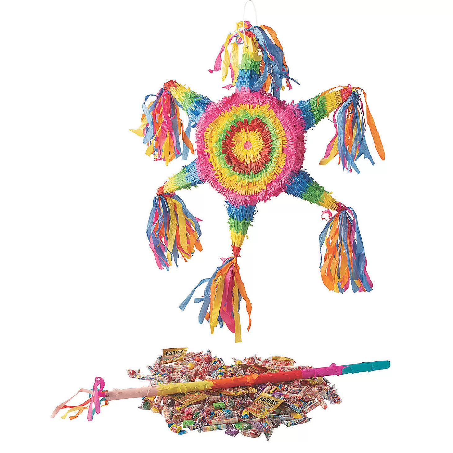 Discount Neon Star Pinata Kit - 210 Pc. Halloween Fun Kits