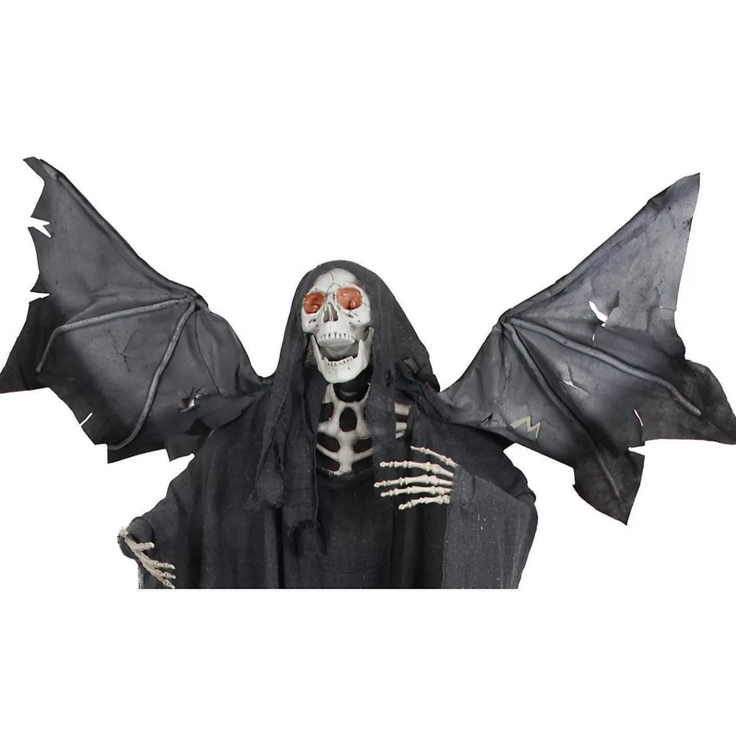 Best Sale Northlight 66" Pre-Lit Black And Red Sonic Skeletal Reaper With Wings Halloween Decor Skulls & Skeletons