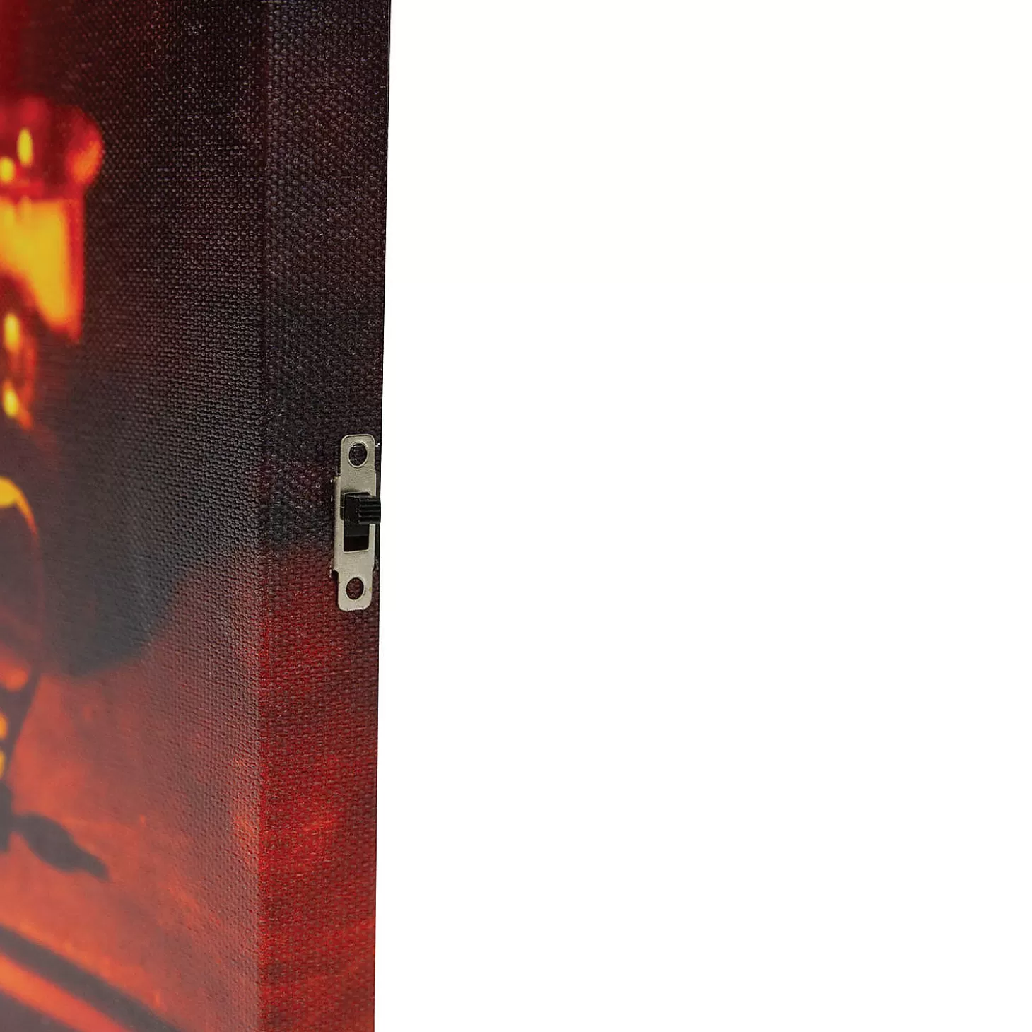 New Northlight Black And Orange Led Lighted Skull Halloween Wall Art 12" X 15.75" Skulls & Skeletons