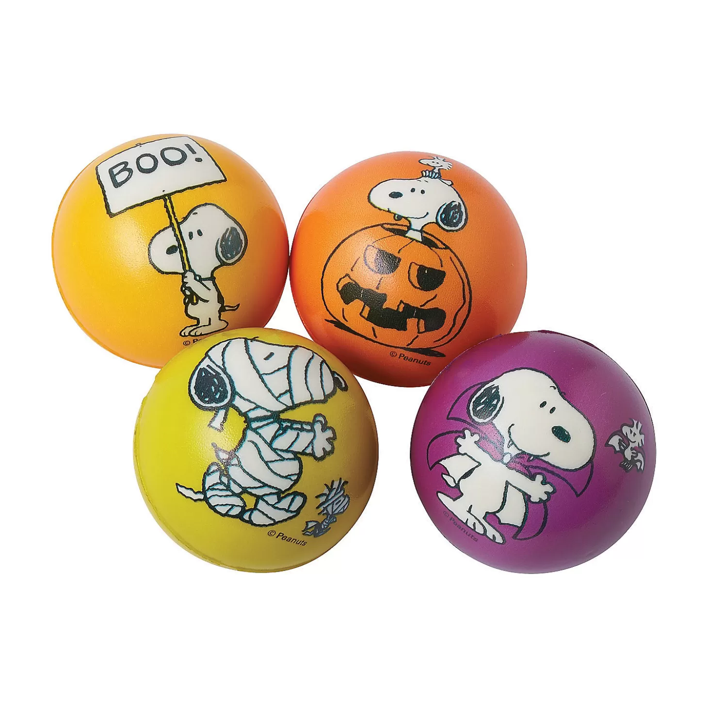 Clearance Peanuts® Halloween Stress Balls - 12 Pc. Halloween Handouts