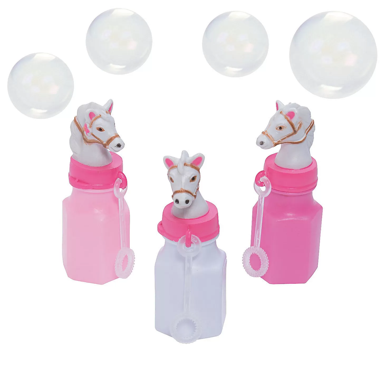 Fashion Pink Cowgirl Bubble Bottles - 12 Pc. Bubbles