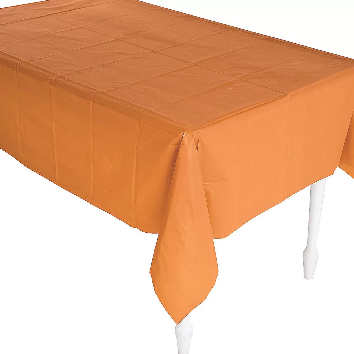 Best Pumpkin Spice Orange Plastic Tablecloth Tableware