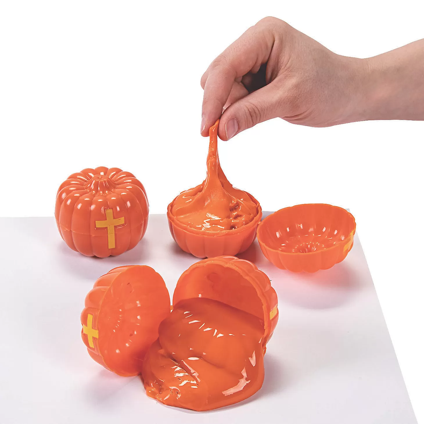 Flash Sale Putty-Filled Christian Pumpkin Toys - 24 Pc. Boo Bags