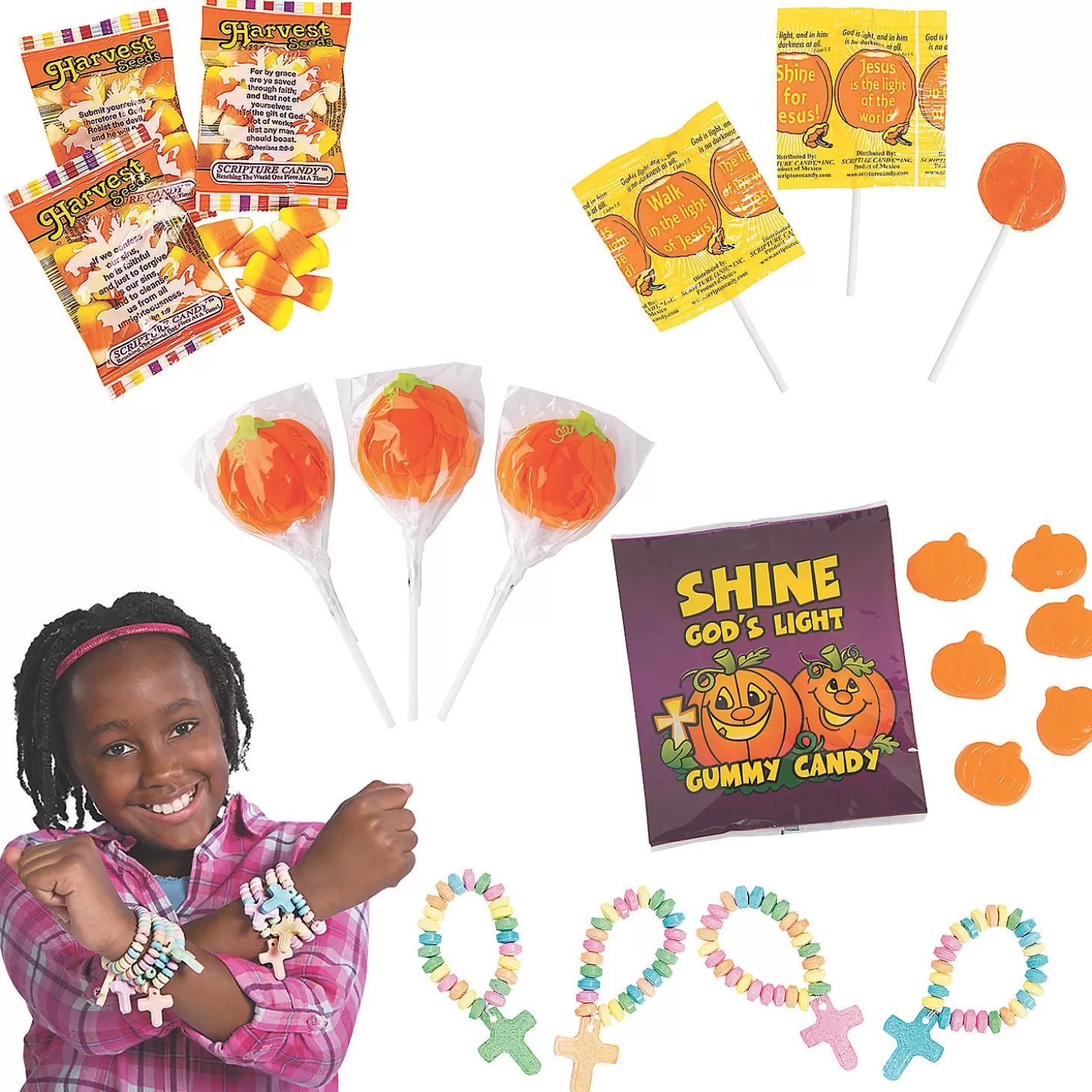 New Religious Halloween Candy Handout Kit – 204 Pc. Halloween Fun Kits