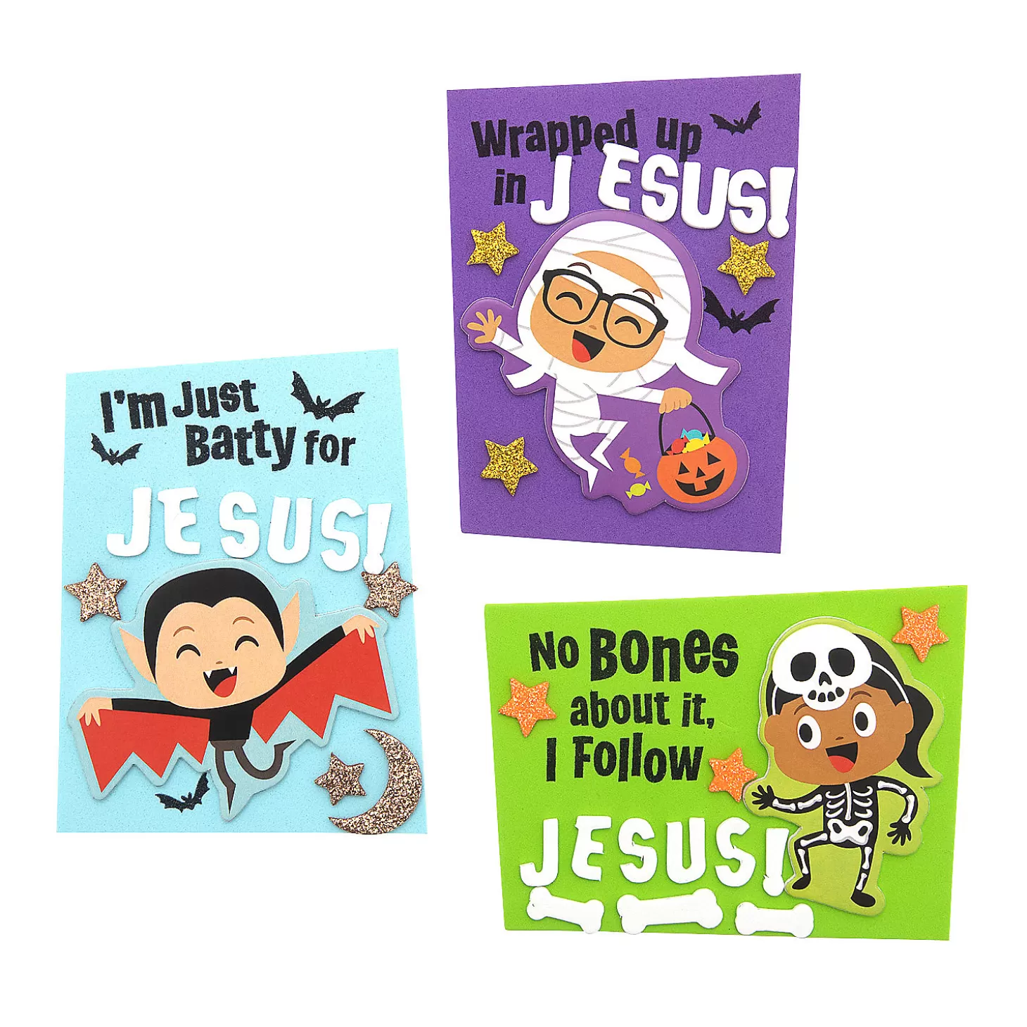 Flash Sale Religious Halloween Little Boolievers Magnet Craft Kit - Makes 12 Religious Halloween