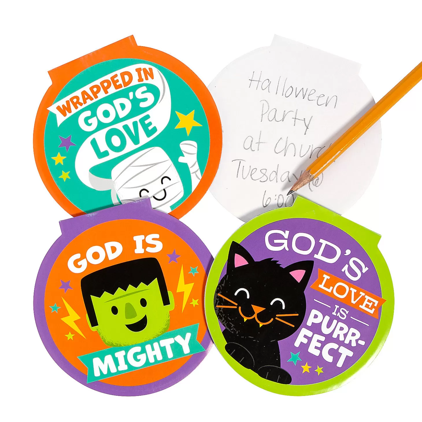 Fashion Religious Halloween Notepads - 24 Pc. Religious Halloween