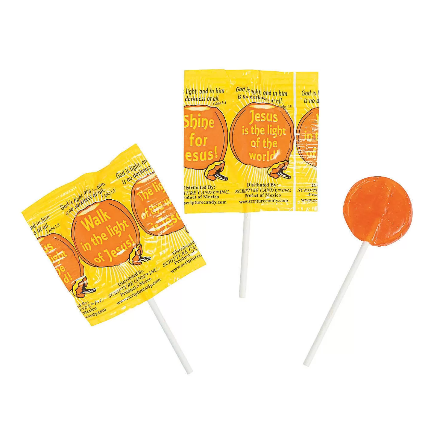 Sale Scripture Candy™ Religious Harvest Lollipops - 50 Pc. Religious Halloween