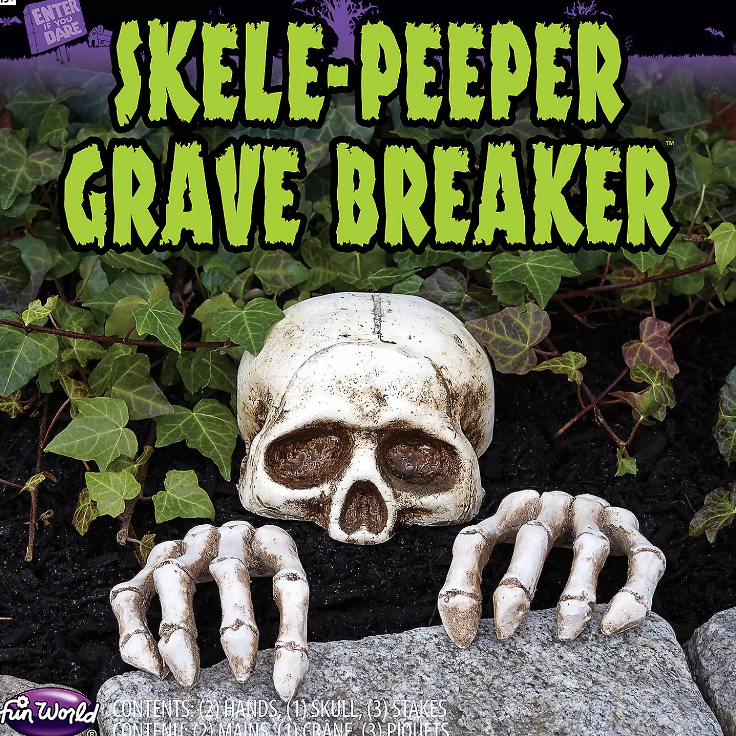 Best Sale Skeleton Groundbreaker Decoration Set Skulls & Skeletons