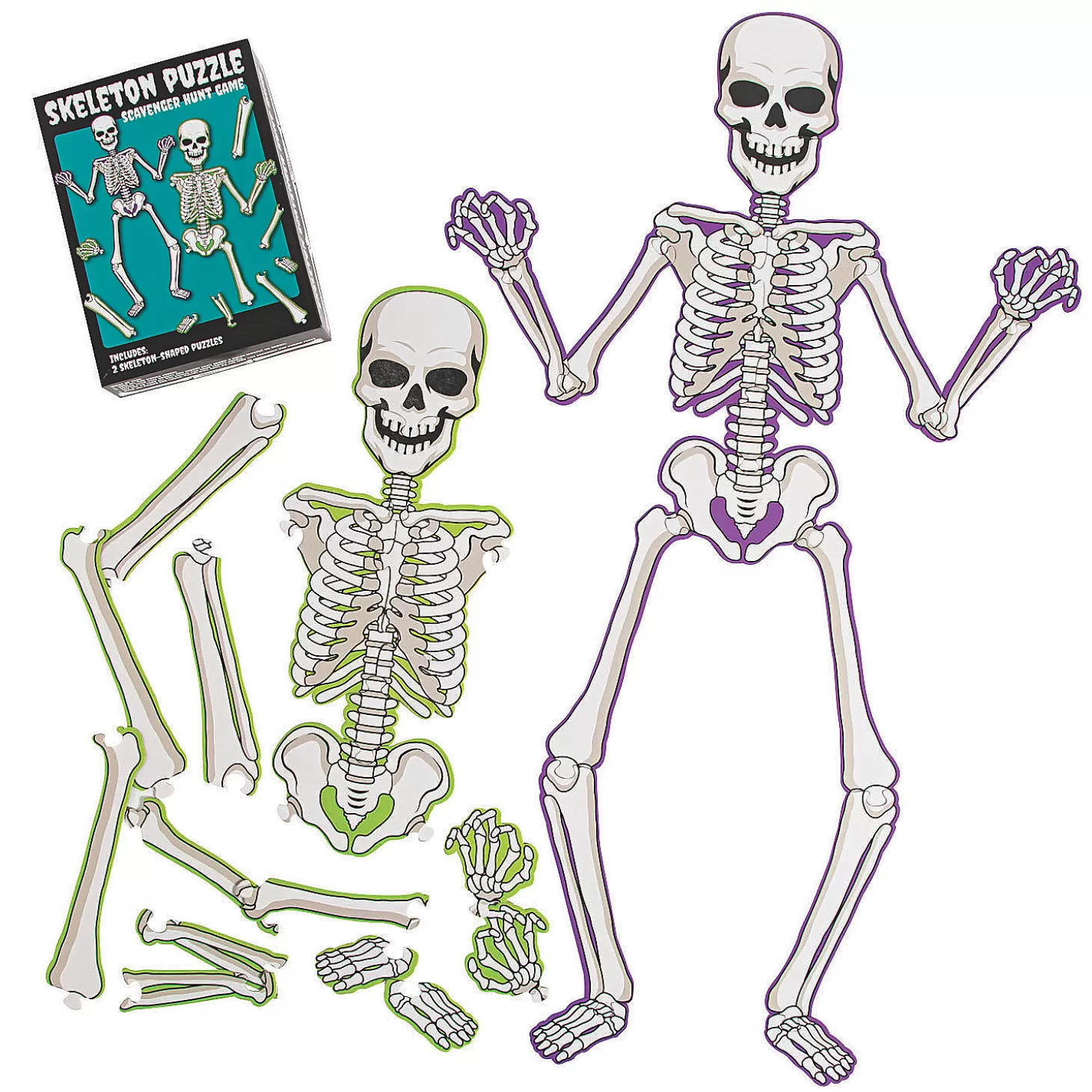 Cheap Skeleton Puzzle Scavenger Hunt Game Games & Activities