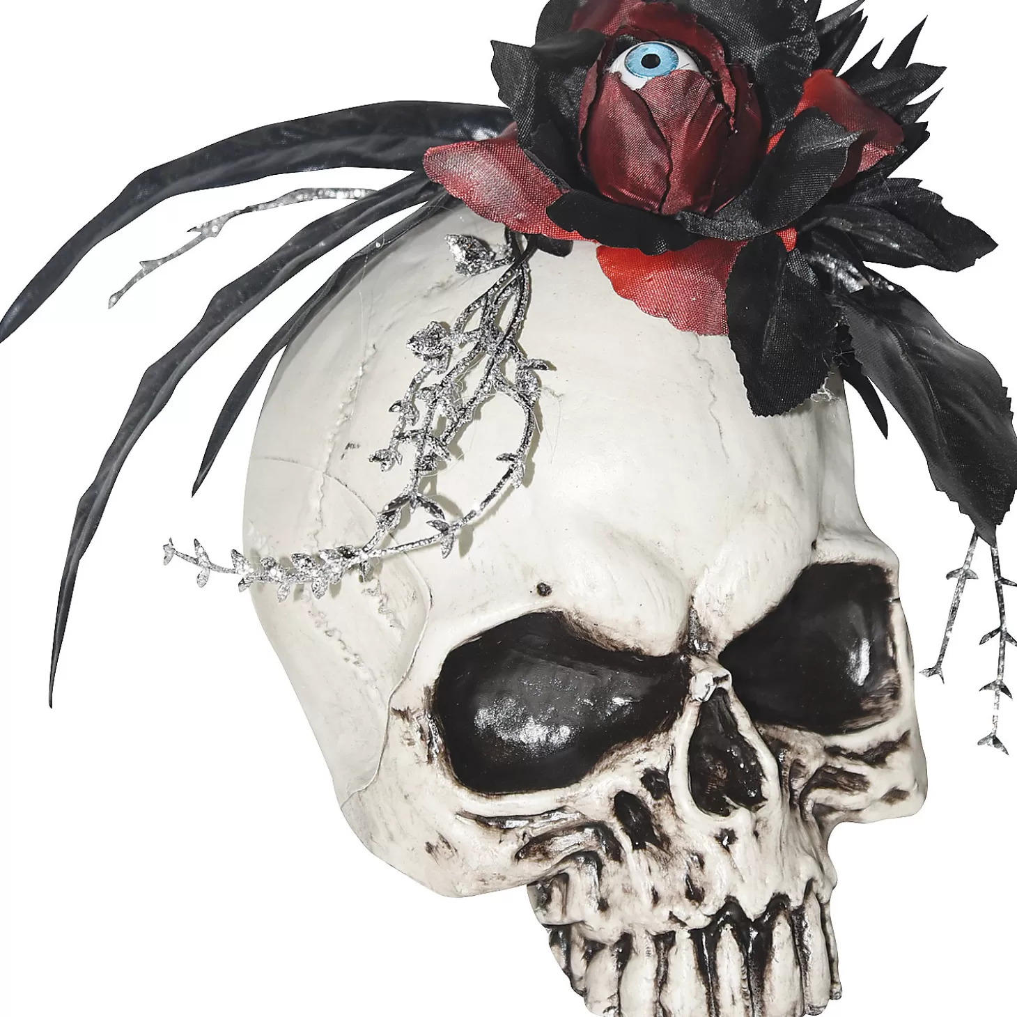 New Skull With Eyeball Flower Decoration Skulls & Skeletons