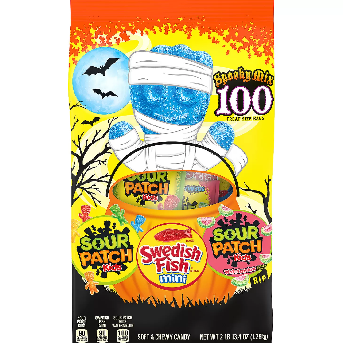 Cheap Sour Patch Kids Zombie Candy Treat Packs - 80 Pc. Boo Bags