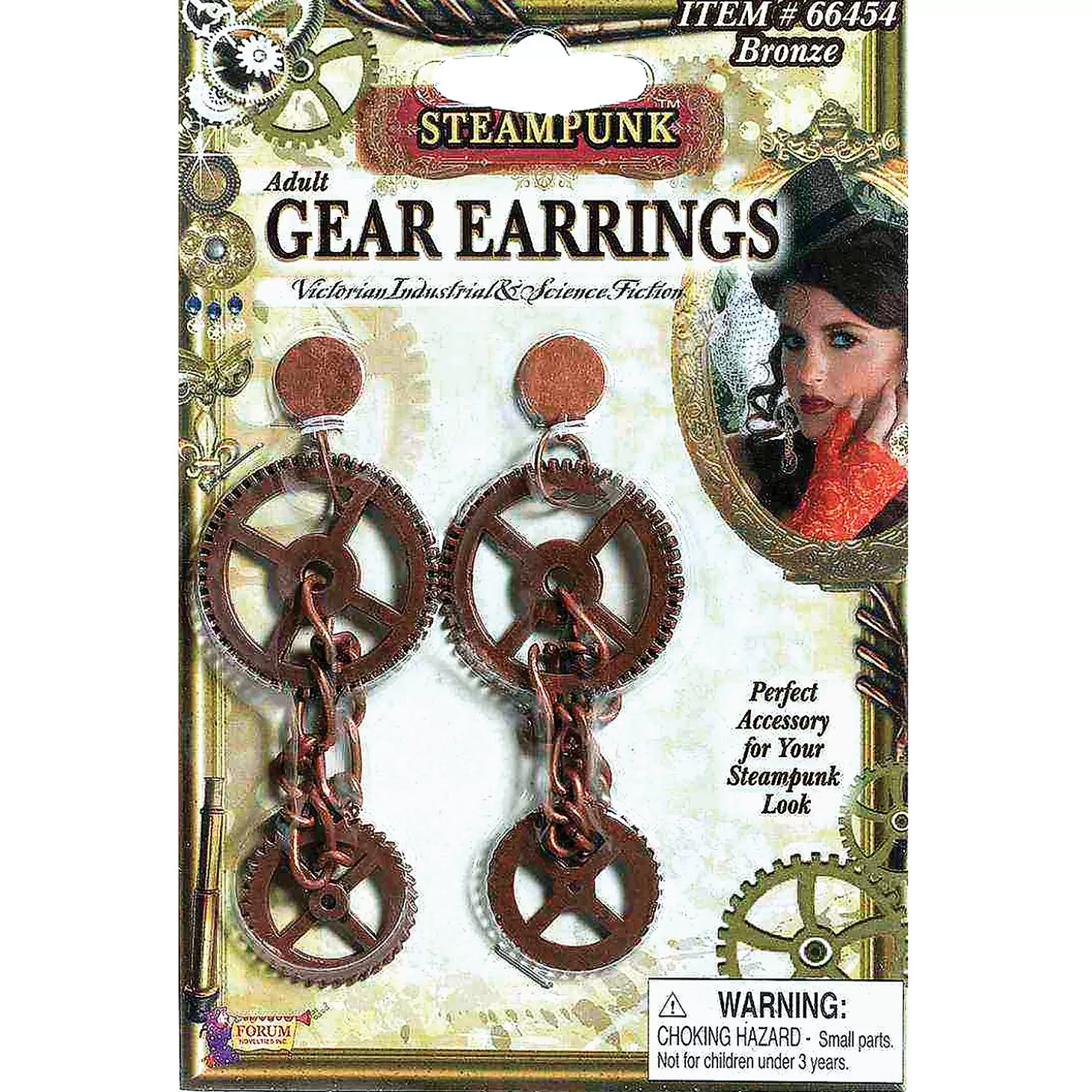 Fashion Steampunk Gear Earrings Halloween Apparel & Accessories