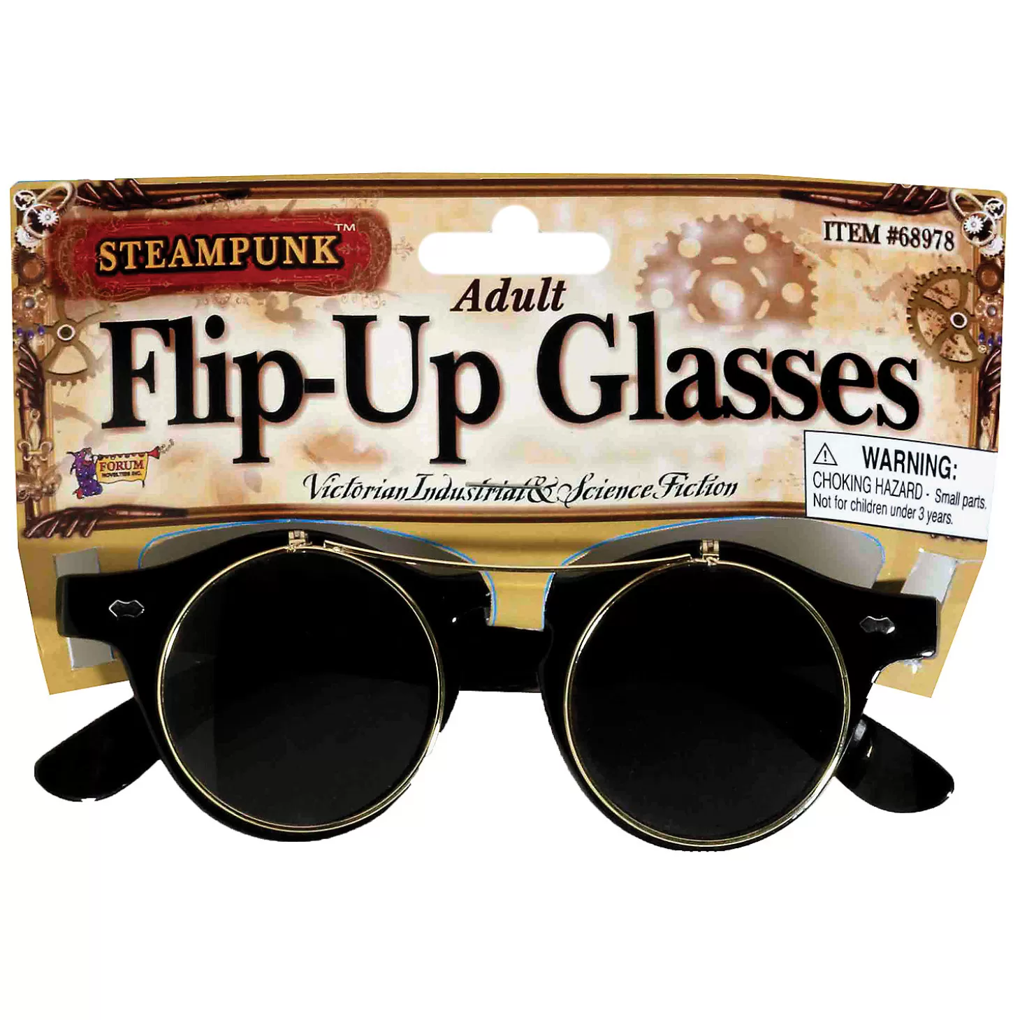 New Steampunk Glasses - 1 Pc. Halloween Apparel & Accessories