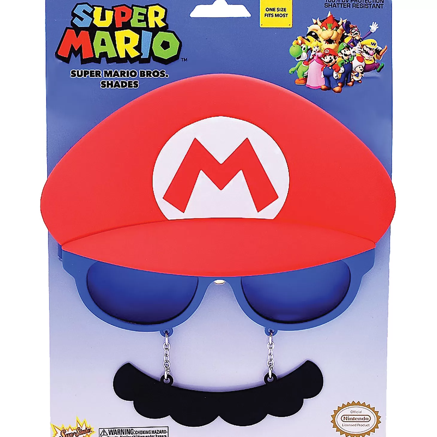 Shop Super Mario Glasses - 1 Pc. Halloween Apparel & Accessories