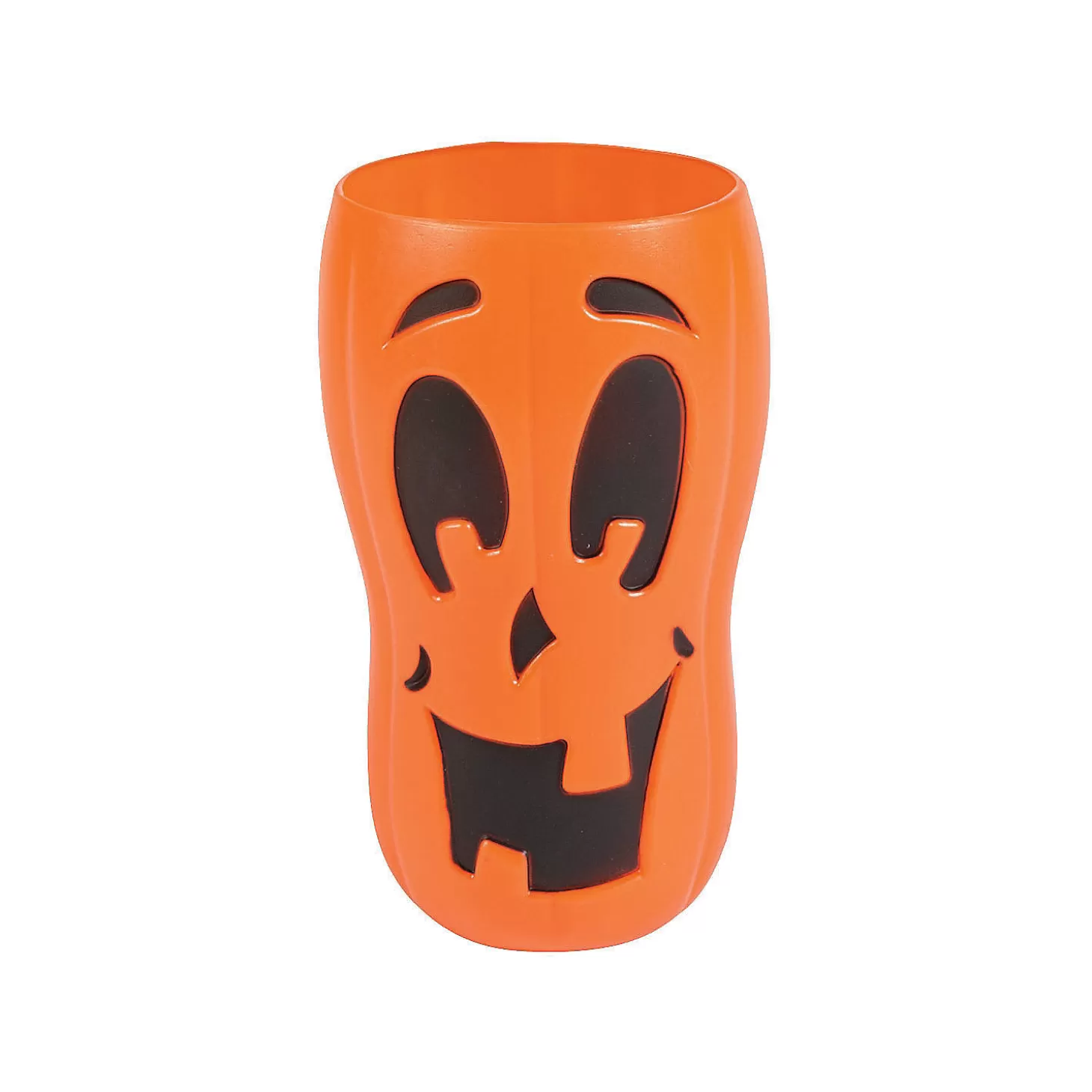 Cheap Tall Halloween Jack-O'-Lantern Orange Plastic Cups - 6 Ct. Tableware