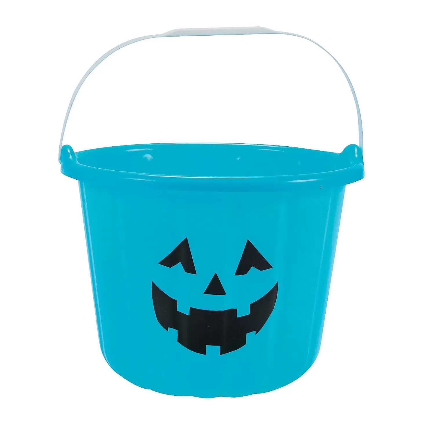 Outlet Teal Jack-O'-Lantern Bpa-Free Plastic Buckets - 24 Pc. Halloween Bags